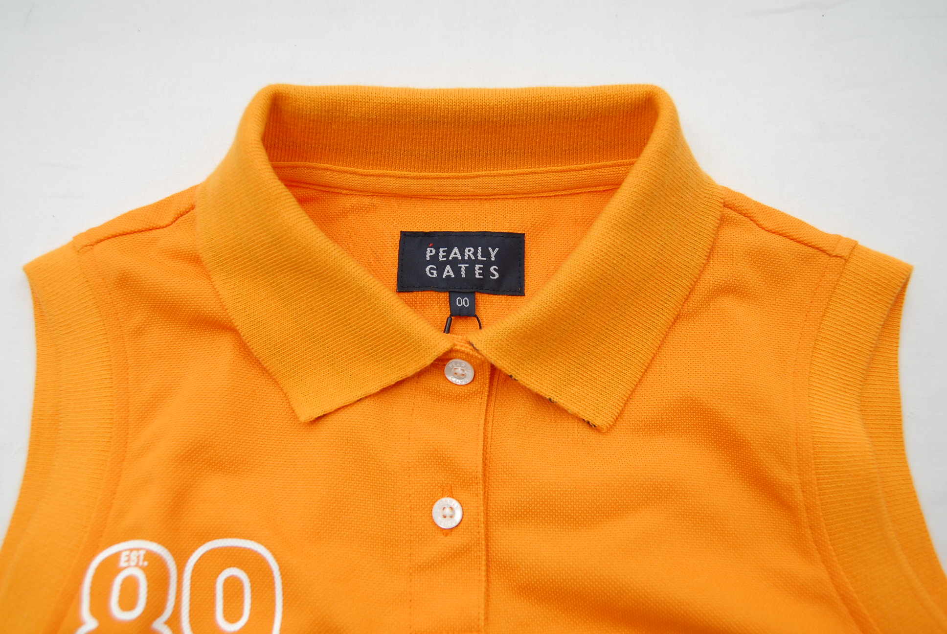 新品☆パーリーゲイツ☆ノースリーブポロシャツ☆オレンジ☆00(SS)☆小さいサイズ｜ココゴルフ