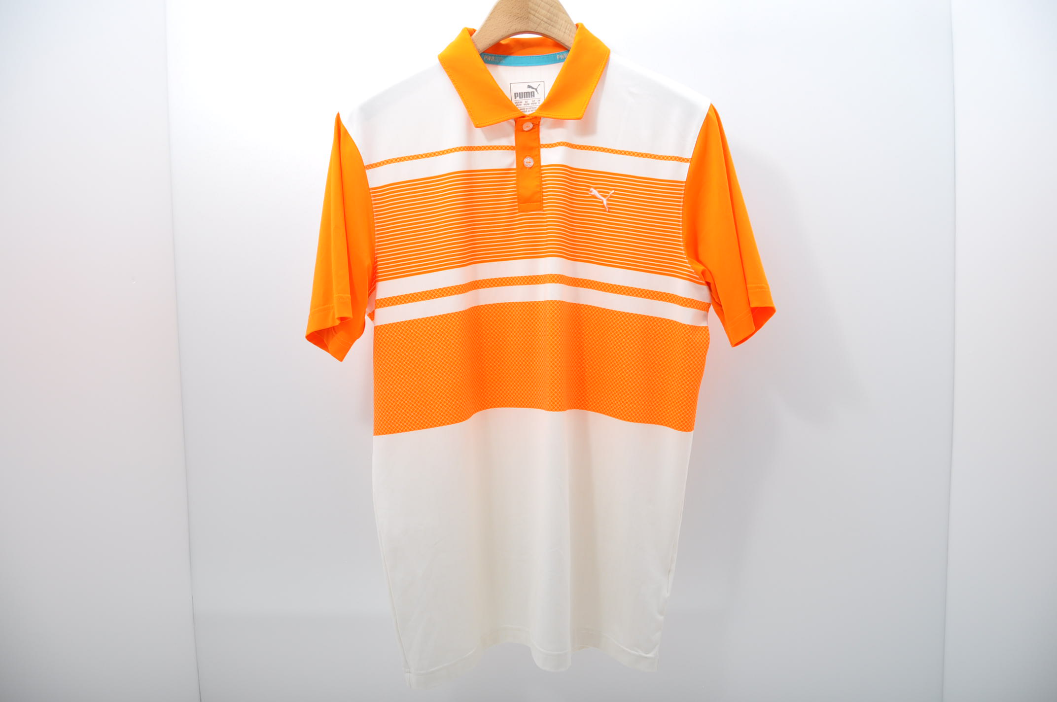 限​定​販​売​】 新品 PUMA プーマ 半袖 ポロシャツ オレンジ Mサイズ