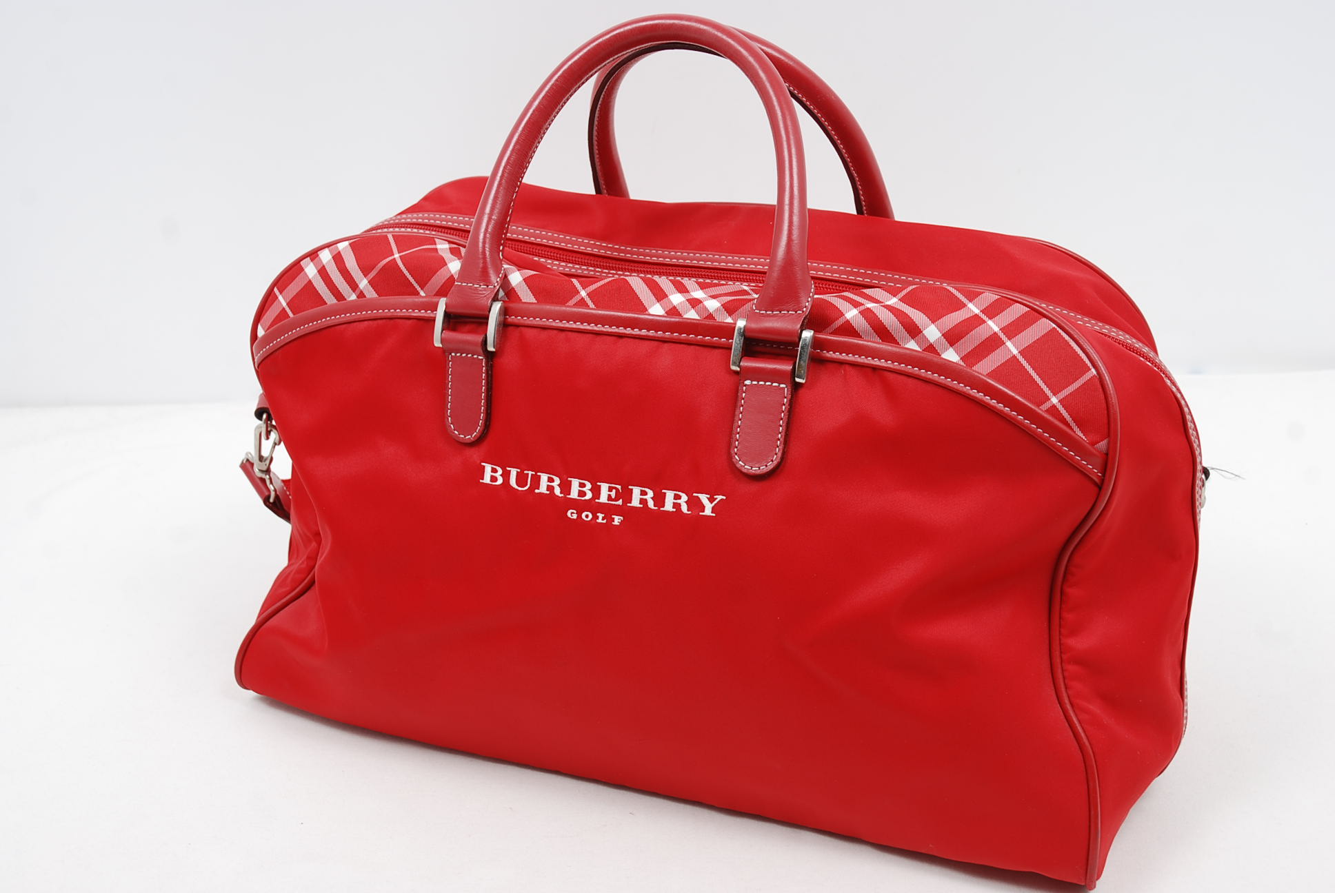 バーバリーゴルフ☆BURBERRY☆ボストンバッグ☆ショルダー付き☆ノバ