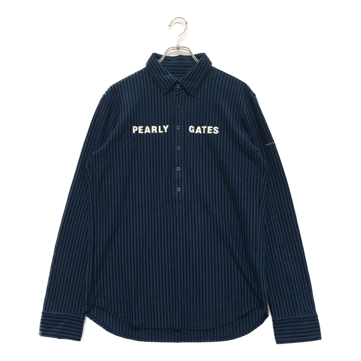 新品☆パーリーゲイツ☆PEARLY GATES☆長袖ポロシャツ☆紺/ネイビー