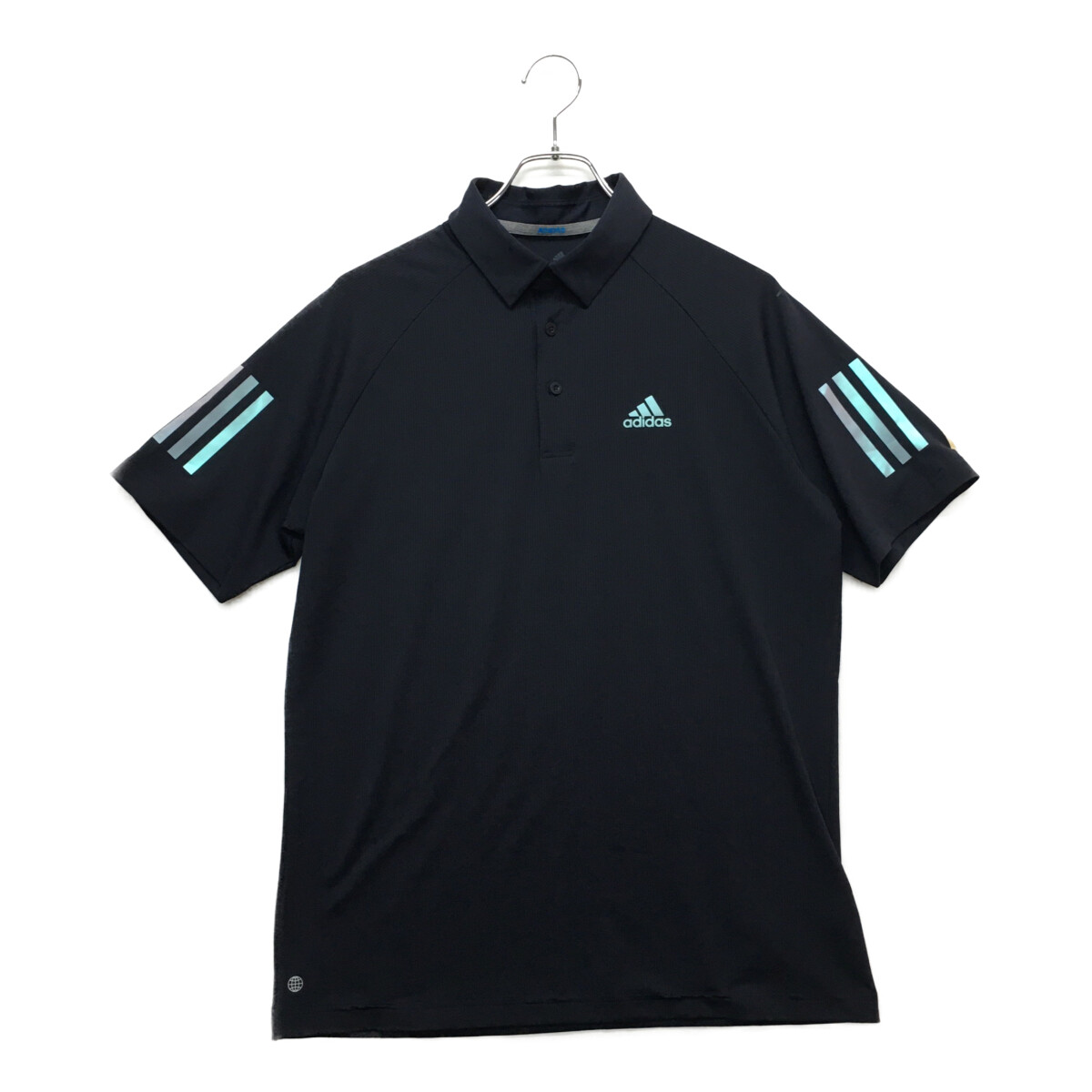 アディダス☆adidas☆半袖ポロシャツ☆紺☆ネイビー☆L☆中古｜ココゴルフ