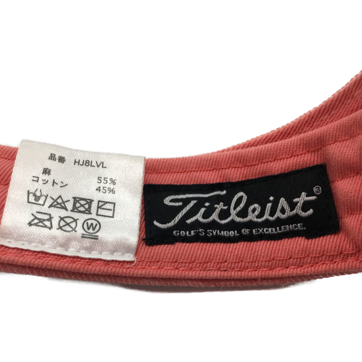 Titleist タイトリスト サンバイザー ネイビー 千鳥格子織生地