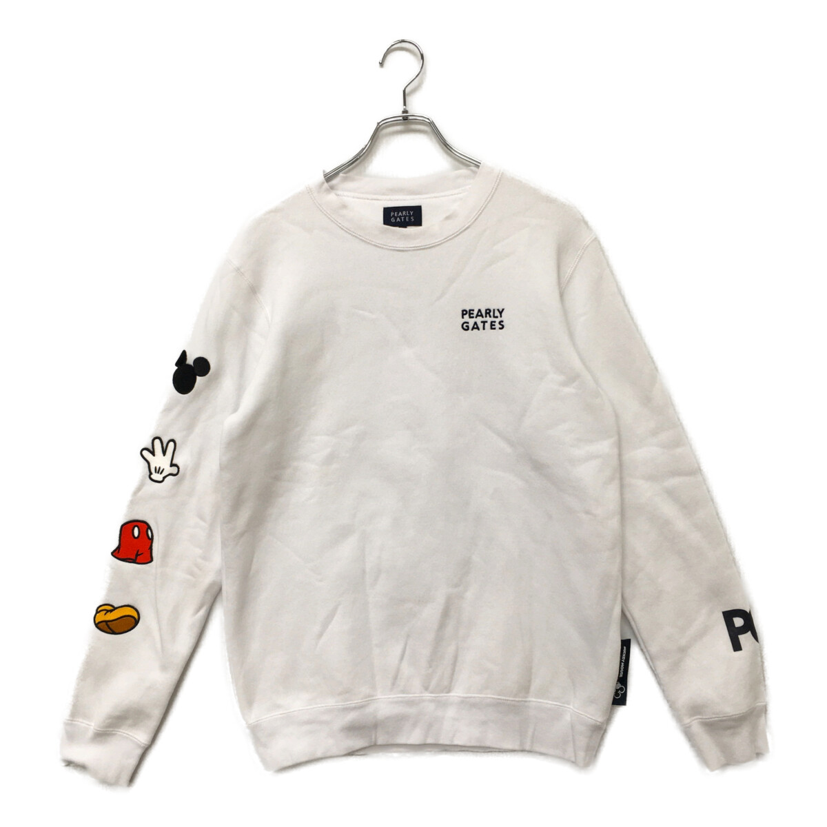 パーリーゲイツ ☆新品タグ付き☆レディース１　裏起毛パーカー　ミッキーコラボ パーリーゲイツ☆新品タグ付☆レディースO ミッキーコラボフルジップ