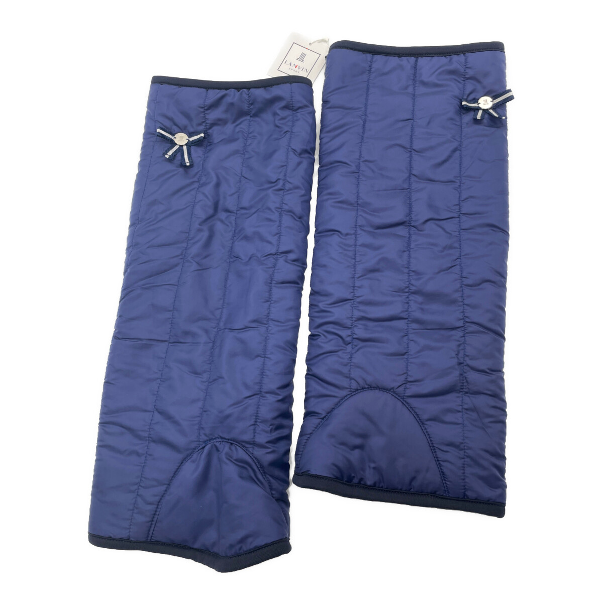 未使用品 ランバンスポール LANVIN SPORT つば付ニット帽 フリー