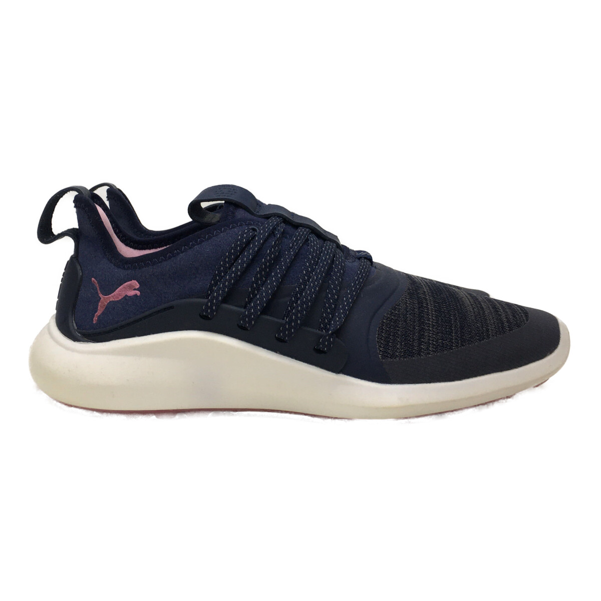 中古 プーマ PUMA ゴルフシューズ 23 ネイビー ピンク