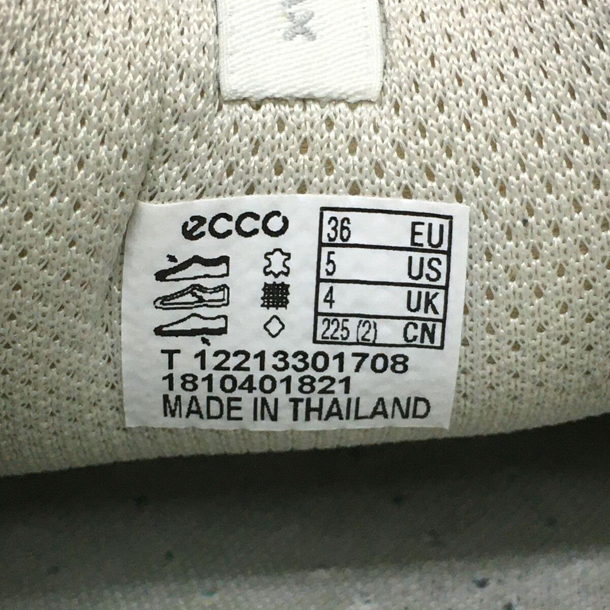 中古 エコー ecco ゴルフシューズ EU36 23 シルバー CASUAL