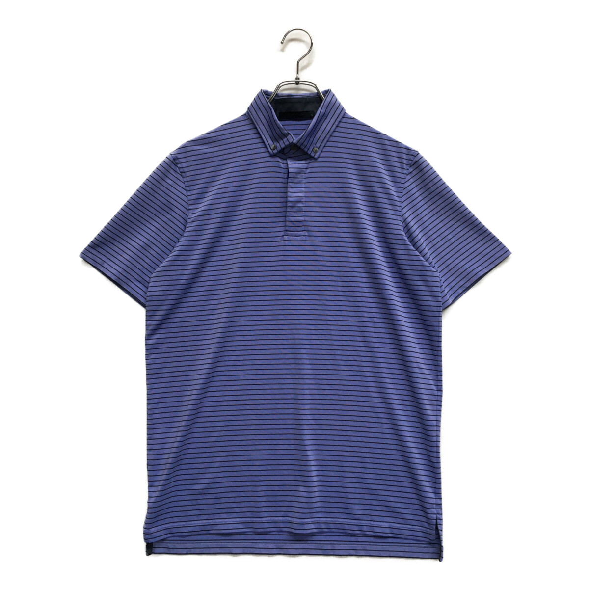 中古 メンズ グレイソン GREYSON 半袖ポロシャツ S 紫×グレー