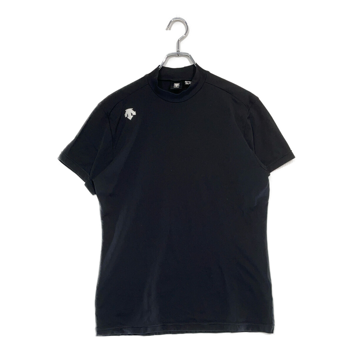中古 メンズ デサントゴルフ DESCENTE GOLF 半袖ポロシャツ L 黒