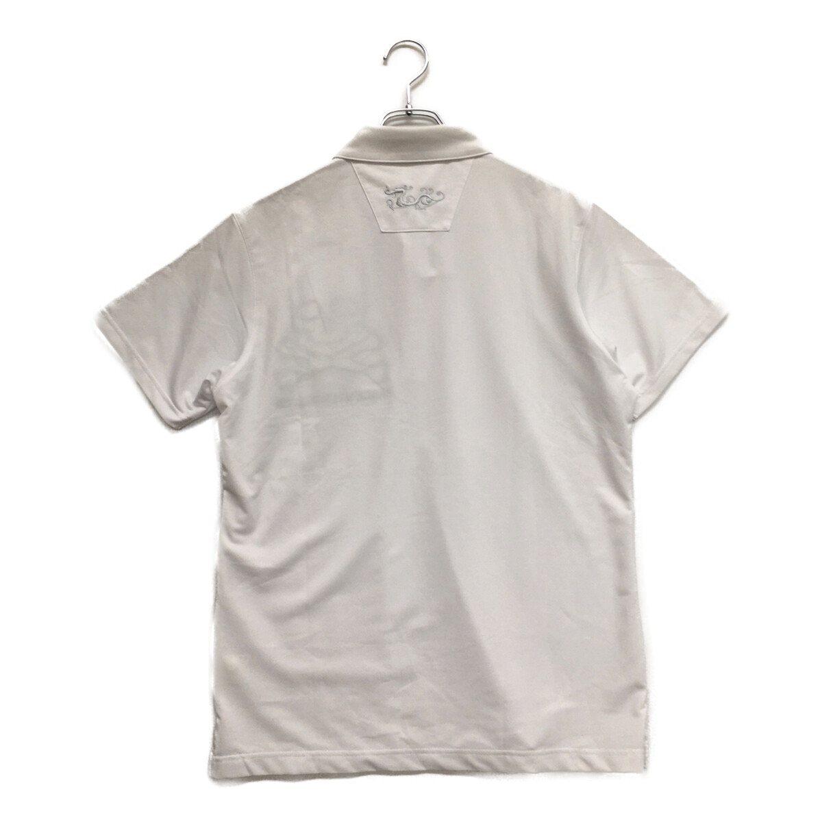 Dance With Dragon - coco 中古 ダンスウィズドラゴン DANCE WITH DRAGON メンズ 半袖ポロシャツ 3(L) 白 ホワイト スカル 中古 メンズ ダンスウィズドラゴン DANCE WITH DRAGON 半袖