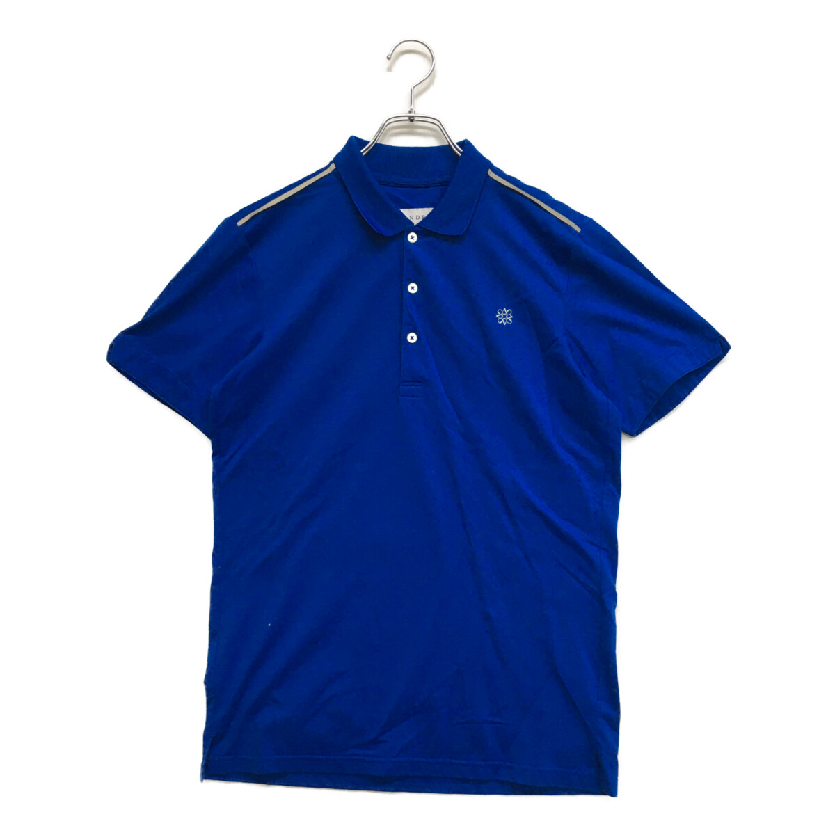 St.Andrews - coco 中古 セントアンドリュース StANDREWS メンズ 半袖ポロシャツ L 青×紺 ブルー 中古ゴルフウェアのSt ANDREWS/セントアンドリュースを激安価格