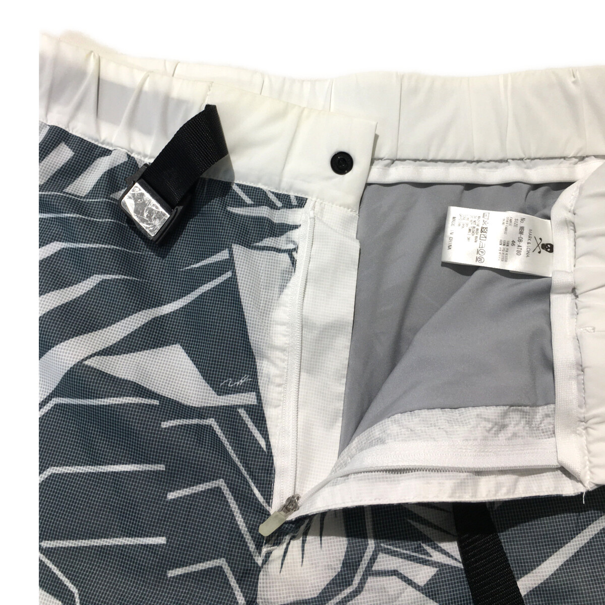 中古 メンズ マークアンドロナ MARK&LONA ハーフパンツ 46(M) 白
