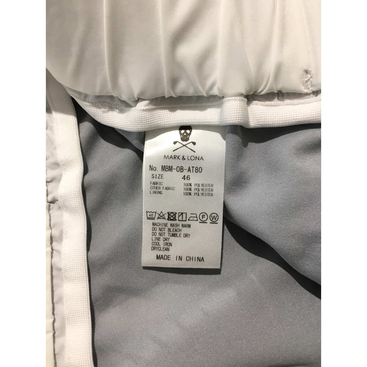 MARK&amp;LONA - coco 未使用品 マークアンドロナ MARK&amp;LONA メンズ 長袖シャツ 46(M) ベージュ ハーフジップ ドローコード付き ストレッチ MARK & LONA マーク & ロナ 公式オンラインストア