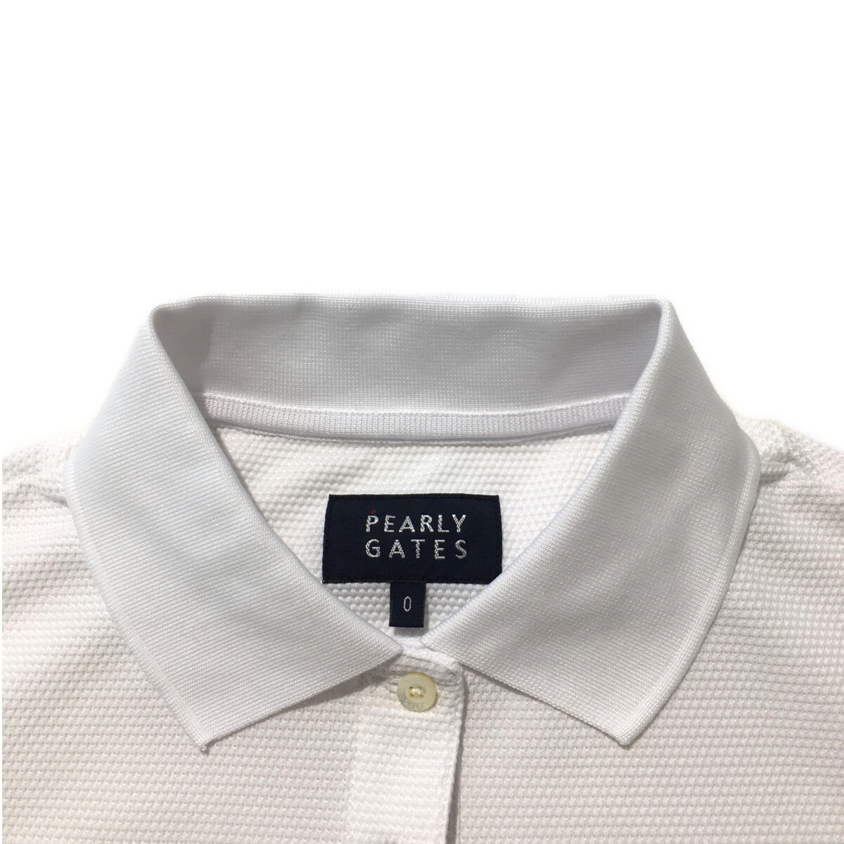 PEARLY GATES - PEARLY GATES ホワイト 長袖ポロシャツ PEARLY GATES - PEARLYGATESパーリーゲイツホワイトポロシャツ