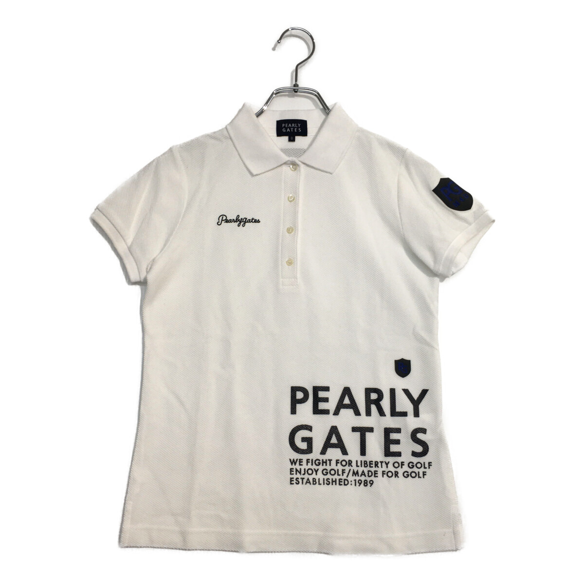 中古 レディース パーリーゲイツ PEARLY GATES 半袖ポロシャツ 0