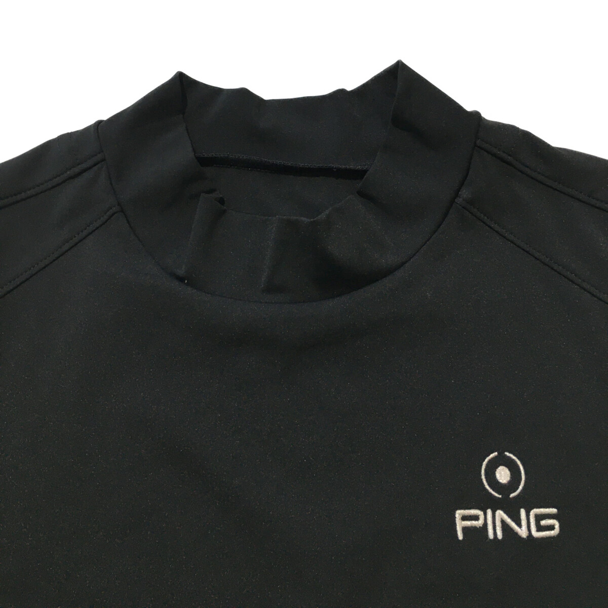 中古 レディース ピン PING 半袖シャツ M 黒 ブラック