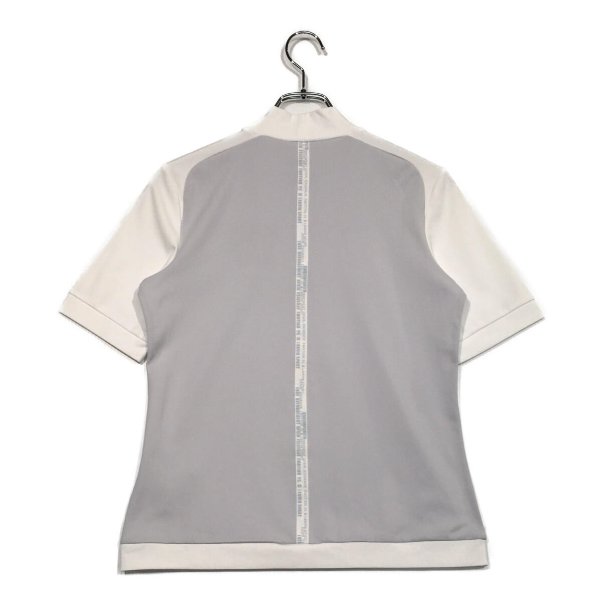LANVIN - coco 中古 ランバンスポール LANVIN SPORT メンズ 半袖ポロシャツ 38(M) グレー ストレッチ 総柄 LANVIN - coco 中古 ランバンスポール LANVIN SPORT メンズ 半袖