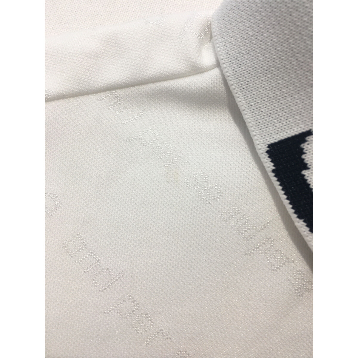 coco 未使用品 アンパスィ and per se レディース 半袖ポロシャツ LL 白 ホワイト ストレッチ UVカット ams9635w3-top.jpg
