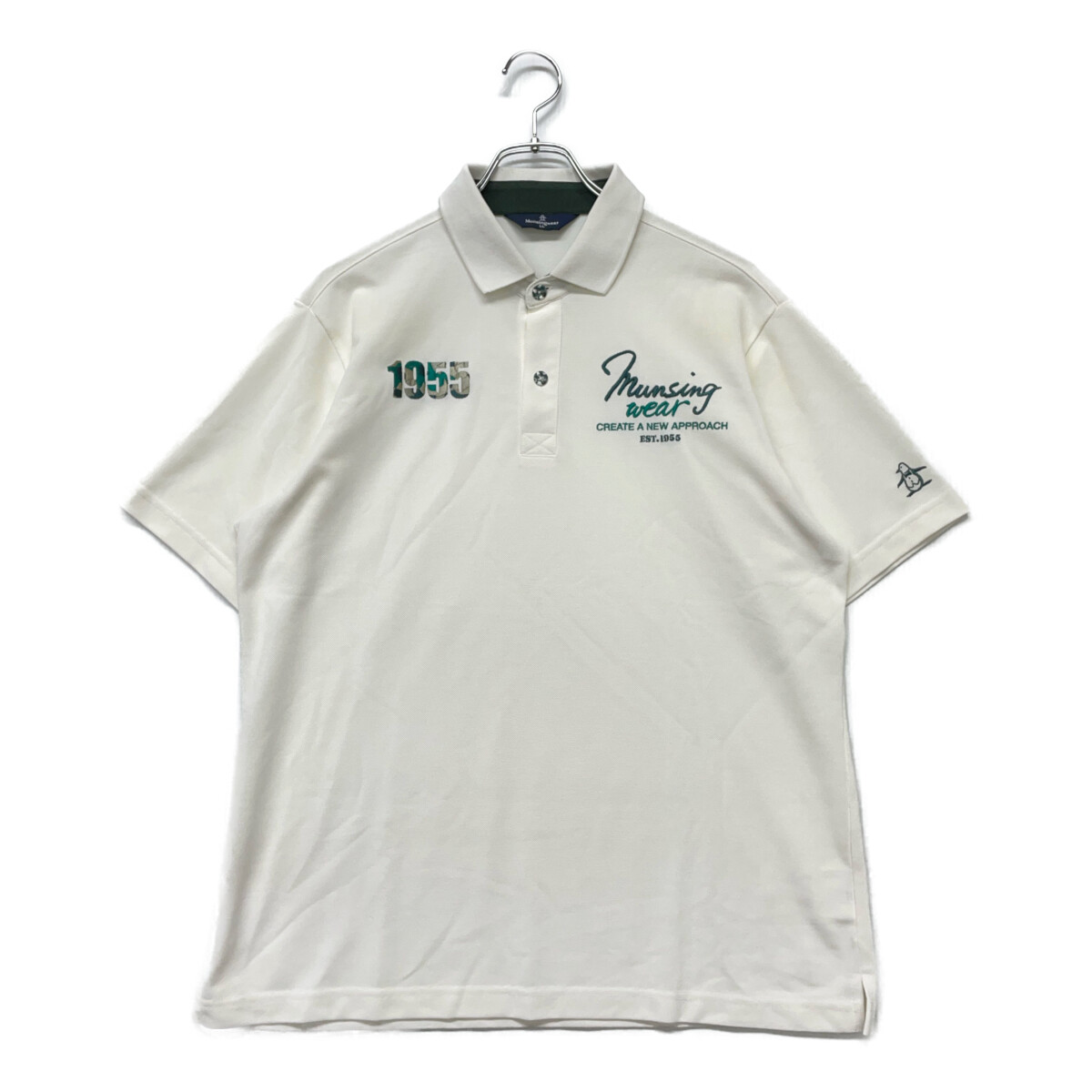 Munsingwear - coco 中古 マンシングウェア Munsing wear メンズ ブルゾン LL 水色 長袖クルーネック 薄手 総柄 中古 メンズ マンシングウェア Munsing wear コーディネート