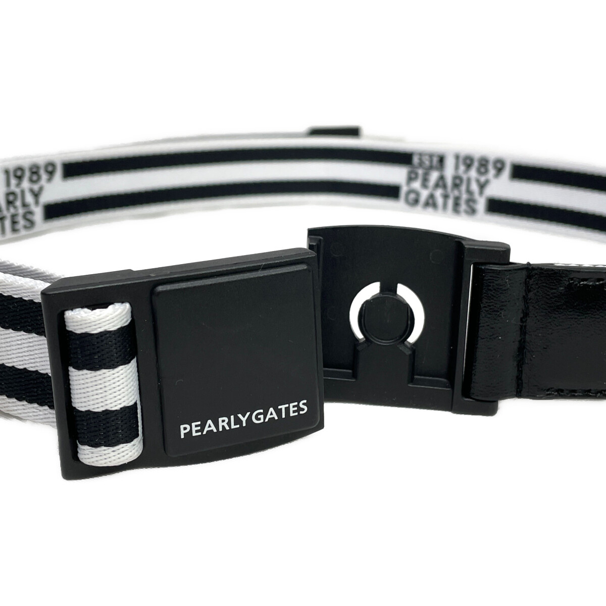 PEARLY GATES パーリーゲイツ バックル付ベルト ブラック ゴルフ