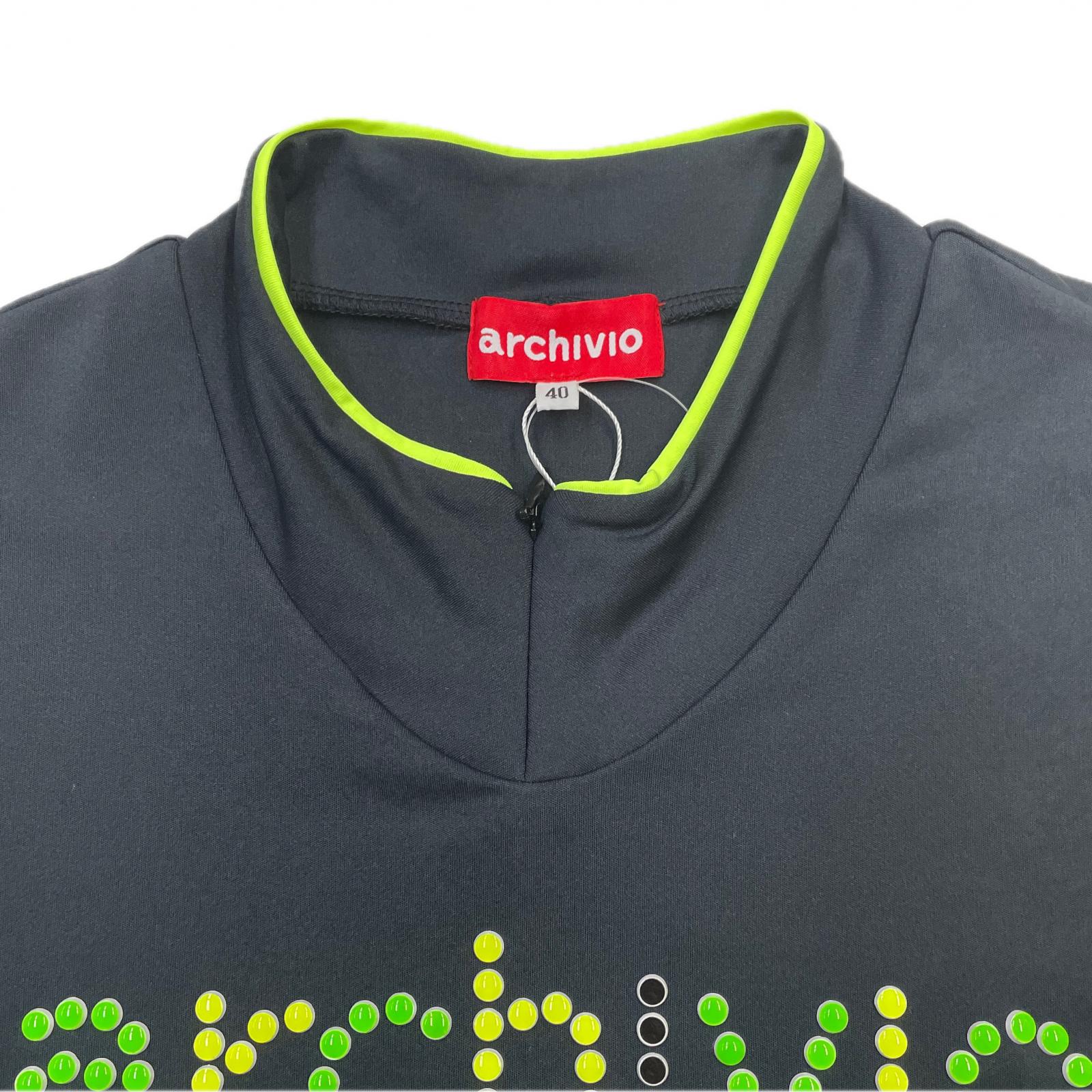 archivio - coco 中古 アルチビオ archivio レディース 半袖シャツ 38(M) 黒 ブラック モックネック archivio - coco 中古 アルチビオ archivio レディース 半袖
