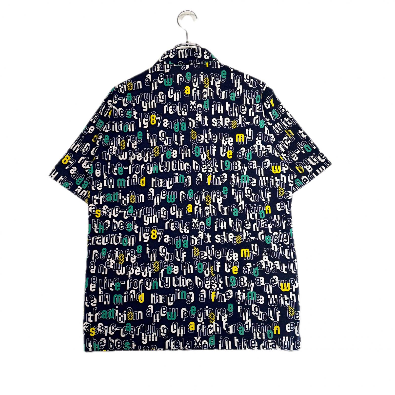 未使用品 メンズ アダバット adabat 半袖ポロシャツ 48(L) 紺系