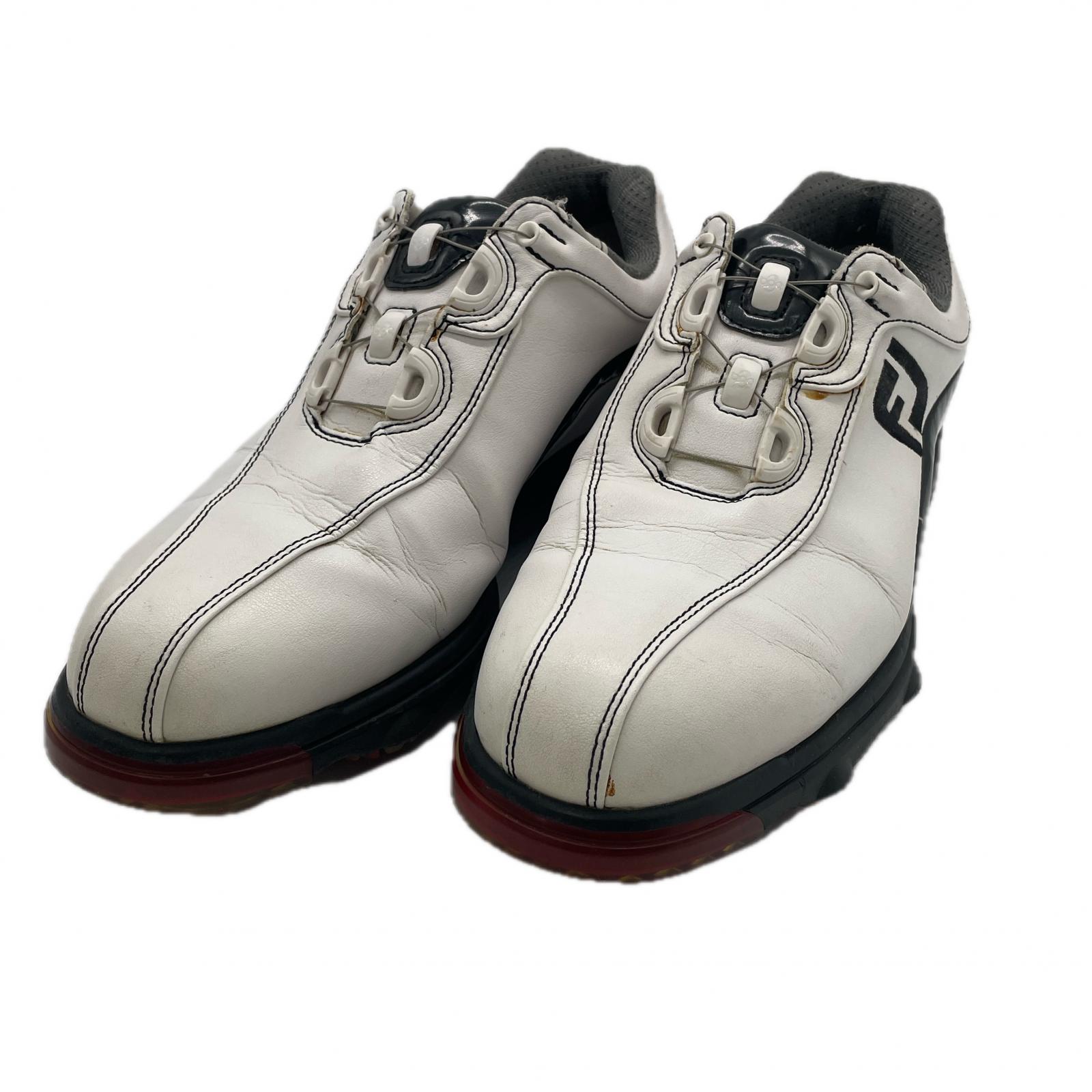 中古 フットジョイ FootJoy ゴルフシューズ 24.5 ホワイト