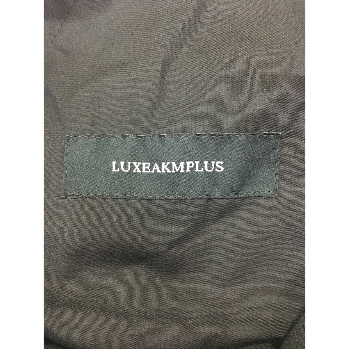 coco 未使用品 リュクスエイケイエムプラス LUXEAKMPLUS メンズ パンツ S 黒 ブラック ストレッチ LUXEAKMPLUS(リュクスエイケイエムプラス)ゴルフ 防風ヘムロゴ