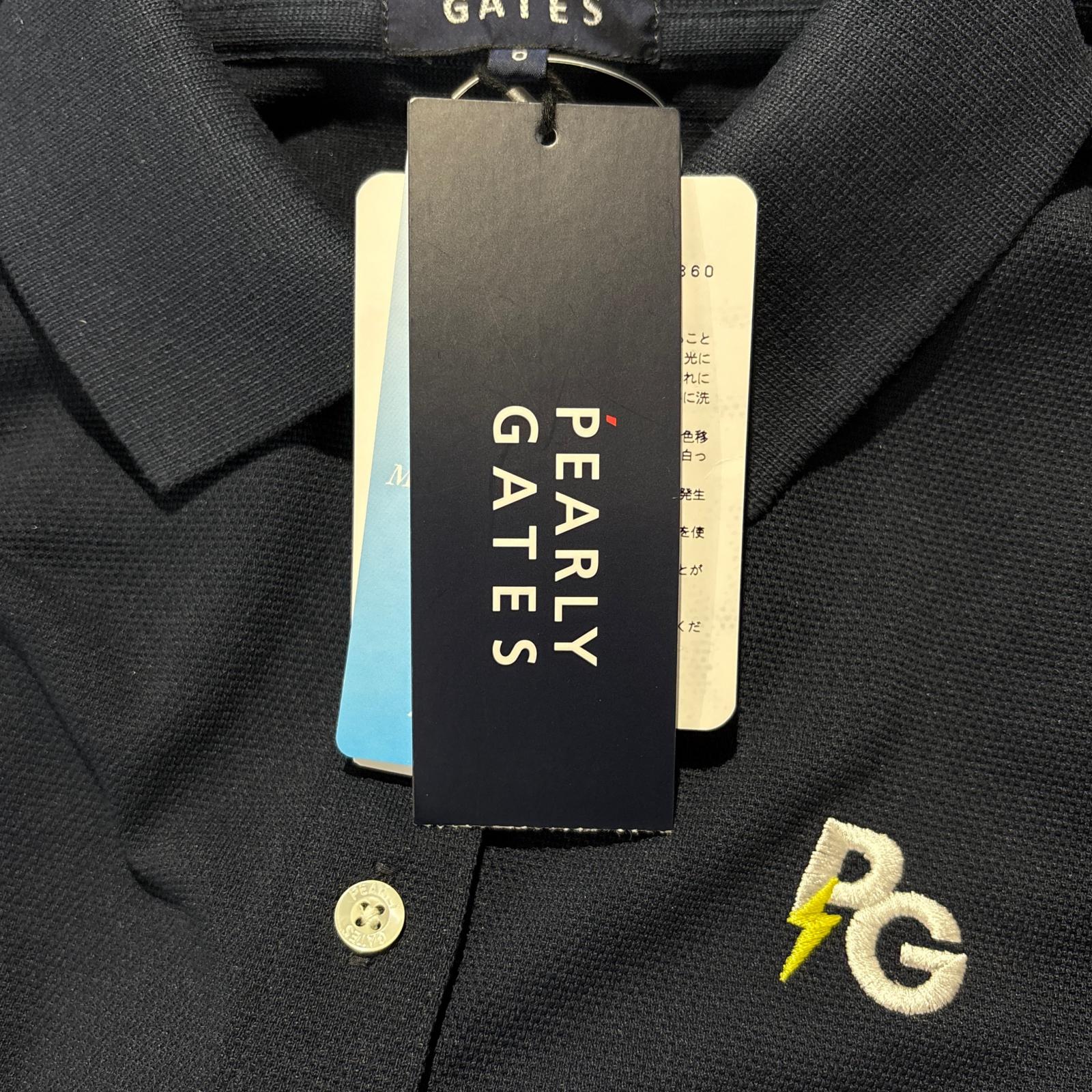 パーリーゲイツレディース半袖ポロシャツ　ネイビー　サイズ1（大きめ） 未使用品 レディース パーリーゲイツ PEARLY GATES 半袖