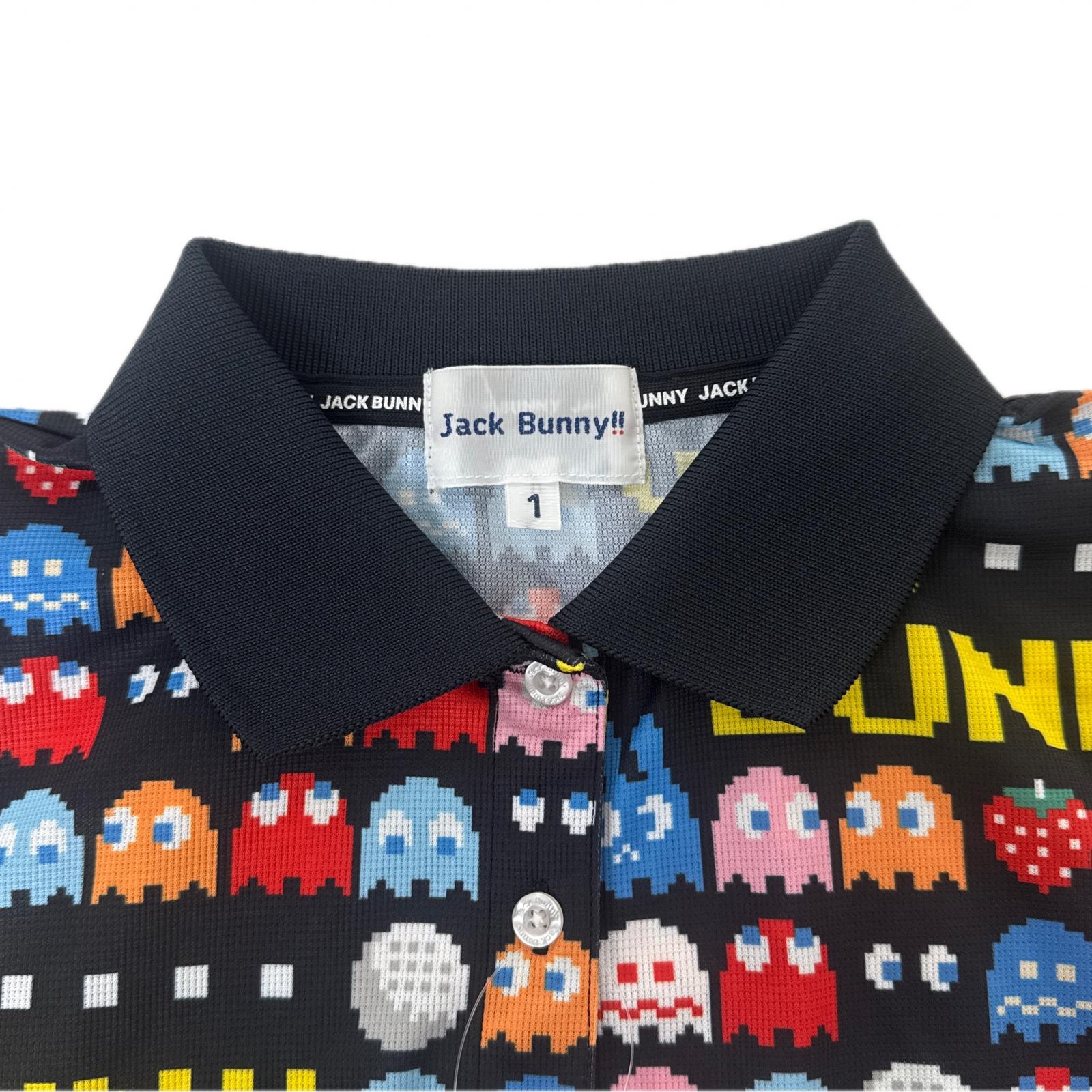 パックマン 1 サイズ M ポロシャツ ジャックバニー ゴルフ レディースウェア 中古 レディース ジャックバニー Jack Bunny!! 半袖ポロシャツ 1