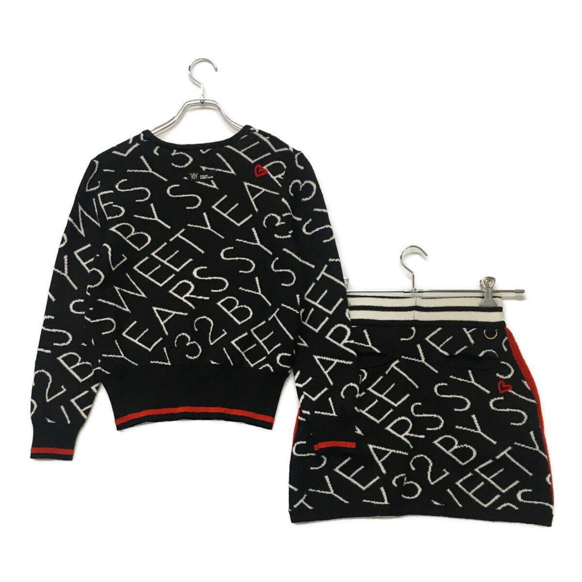 SY32 BY SWEET YEARS - coco 中古 エスワイサーティトゥバイスィートイヤーズ SY32 by SWEET YEARS レディース スカート L ブラック 黒 フリル 中古 レディース エスワイサーティトゥバイスィートイヤーズ