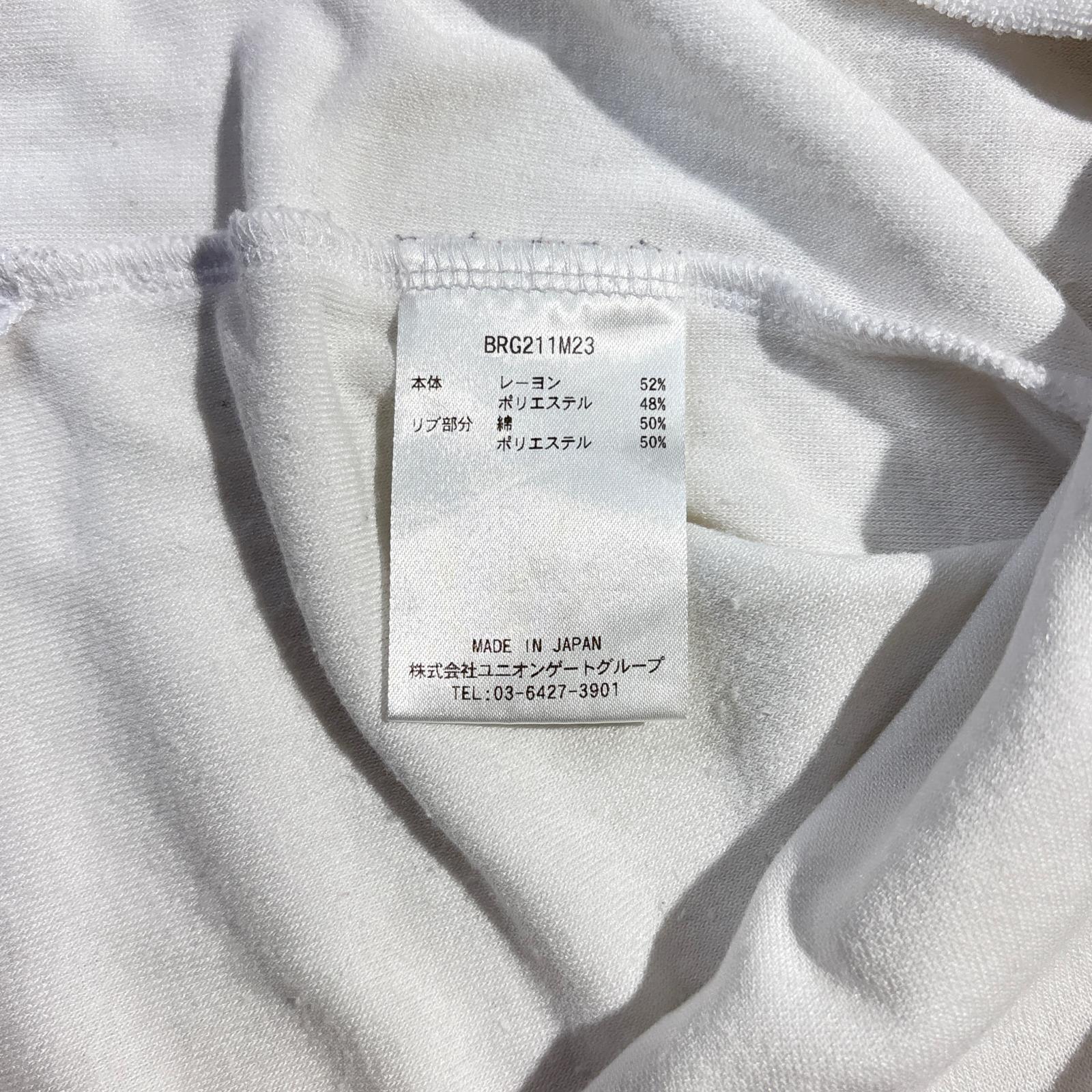 中古 メンズ ブリーフィング BRIEFING 半袖ポロシャツ M 白