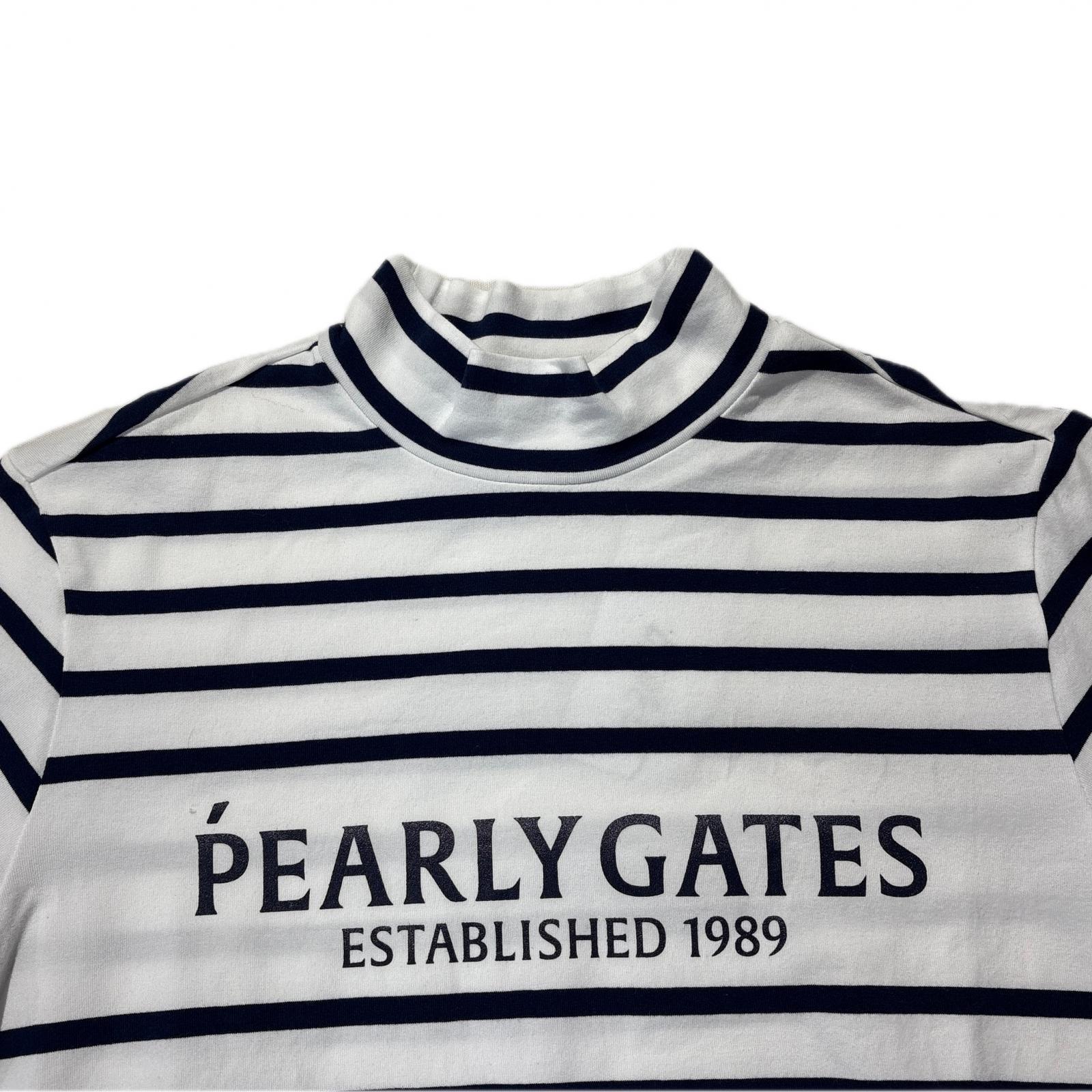 PEARLY GATES レディース半袖ネックシャツ ☆ サイズ０ 中古 レディース パーリーゲイツ PEARLY GATES 半袖シャツ 0(S