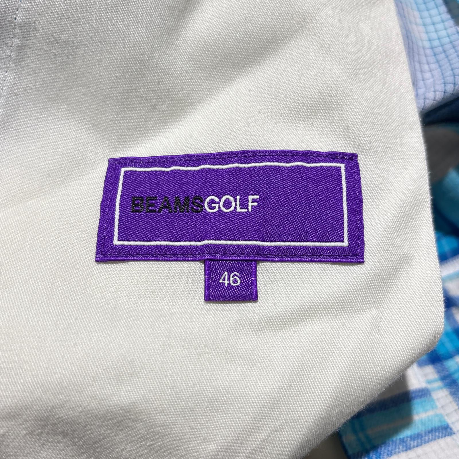 BEAMS - coco 中古 ビームスゴルフ BEAMSGOLF メンズ カットソー S 紺×赤×白 長袖クルーネックプルオーバー 裏微起毛 チェック BEAMS - coco 中古 ビームスゴルフ BEAMSGOLF メンズ カットソー