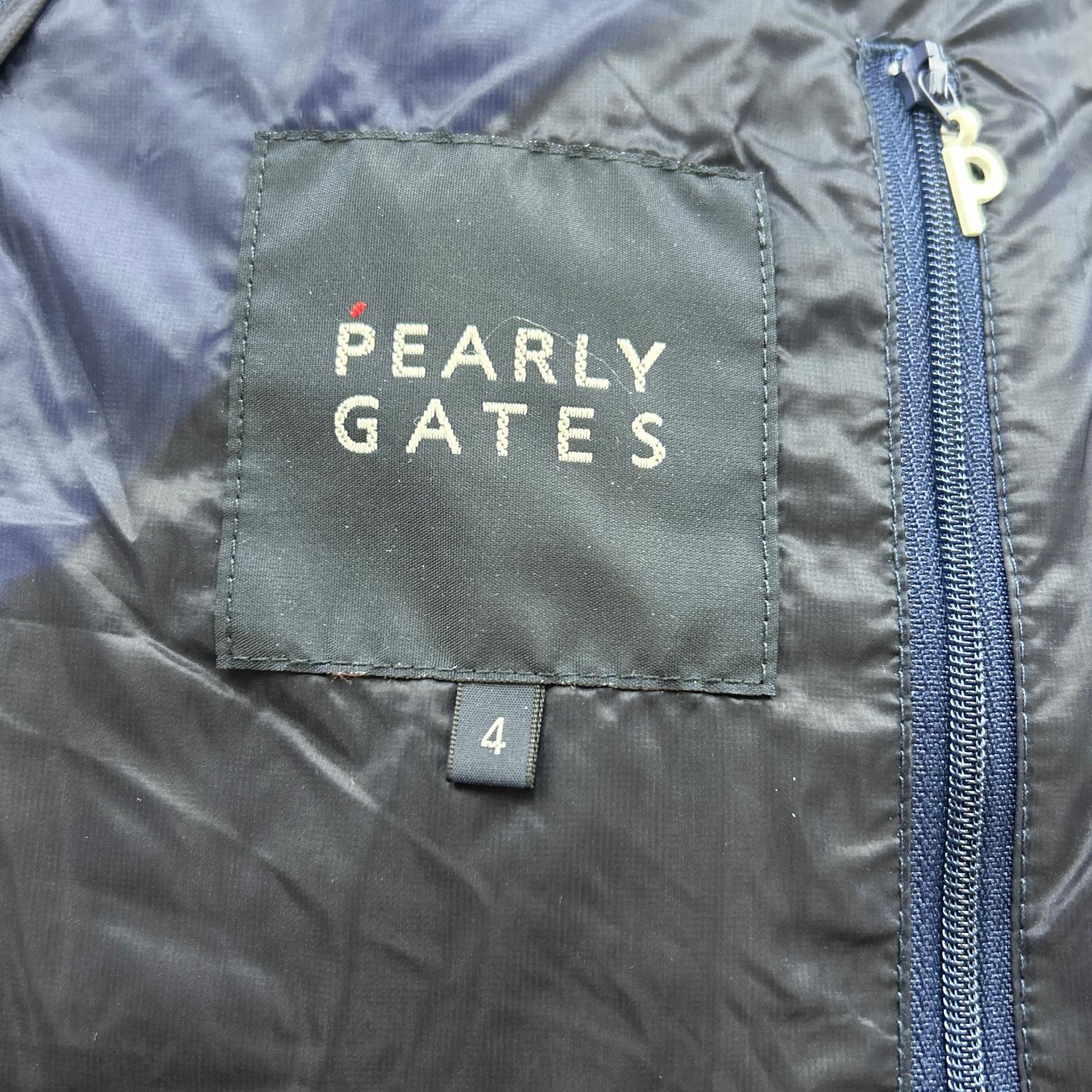 PEARLY GATES - PEARLY GATES パーリーゲイツ　ダウンジャケット　メンズ　紺　サイズ4 PEARLY GATES (パーリーゲイツ) ゴルフウェア(トップス) メンズ