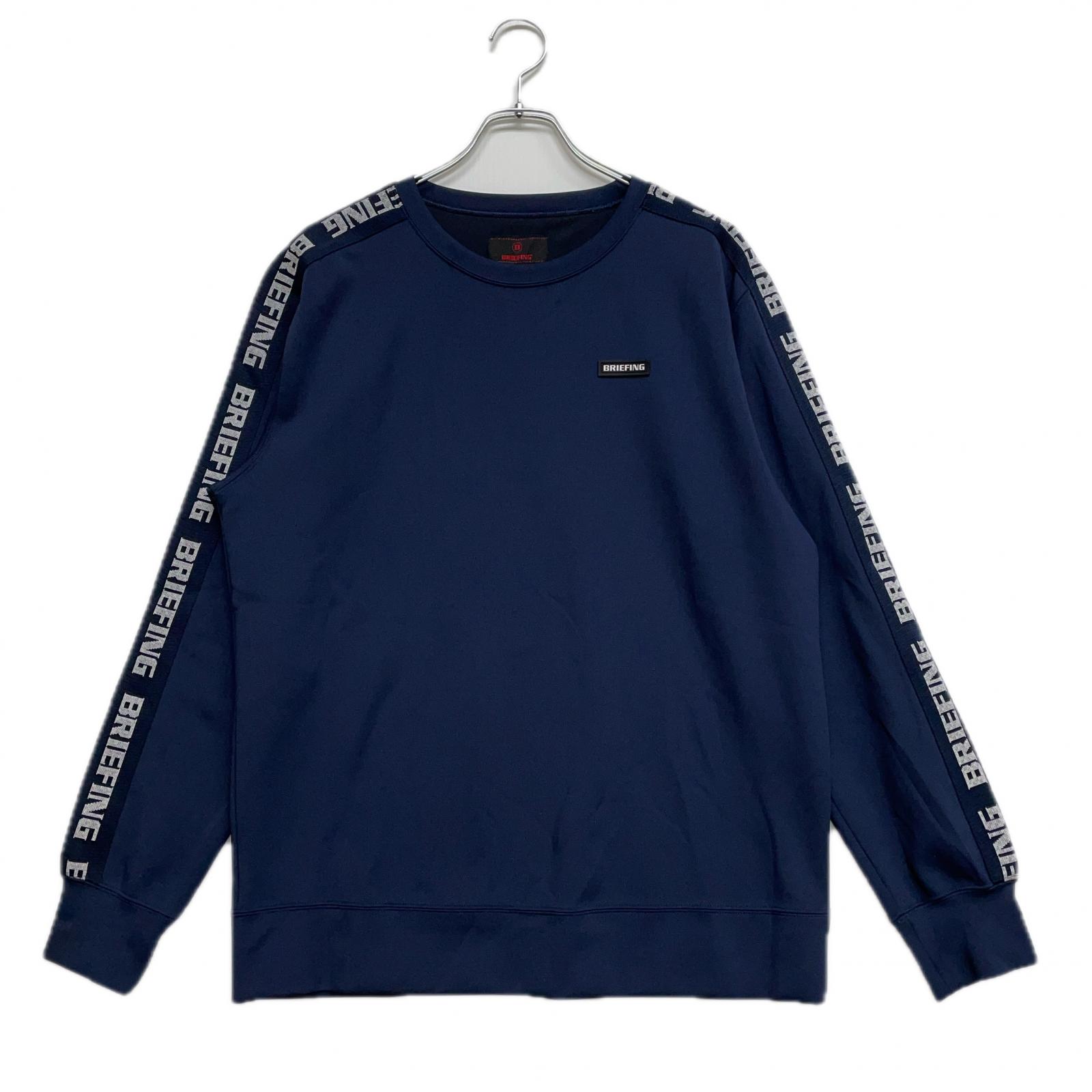 中古 メンズ ブリーフィング BRIEFING スウェット L 紺 ネイビー