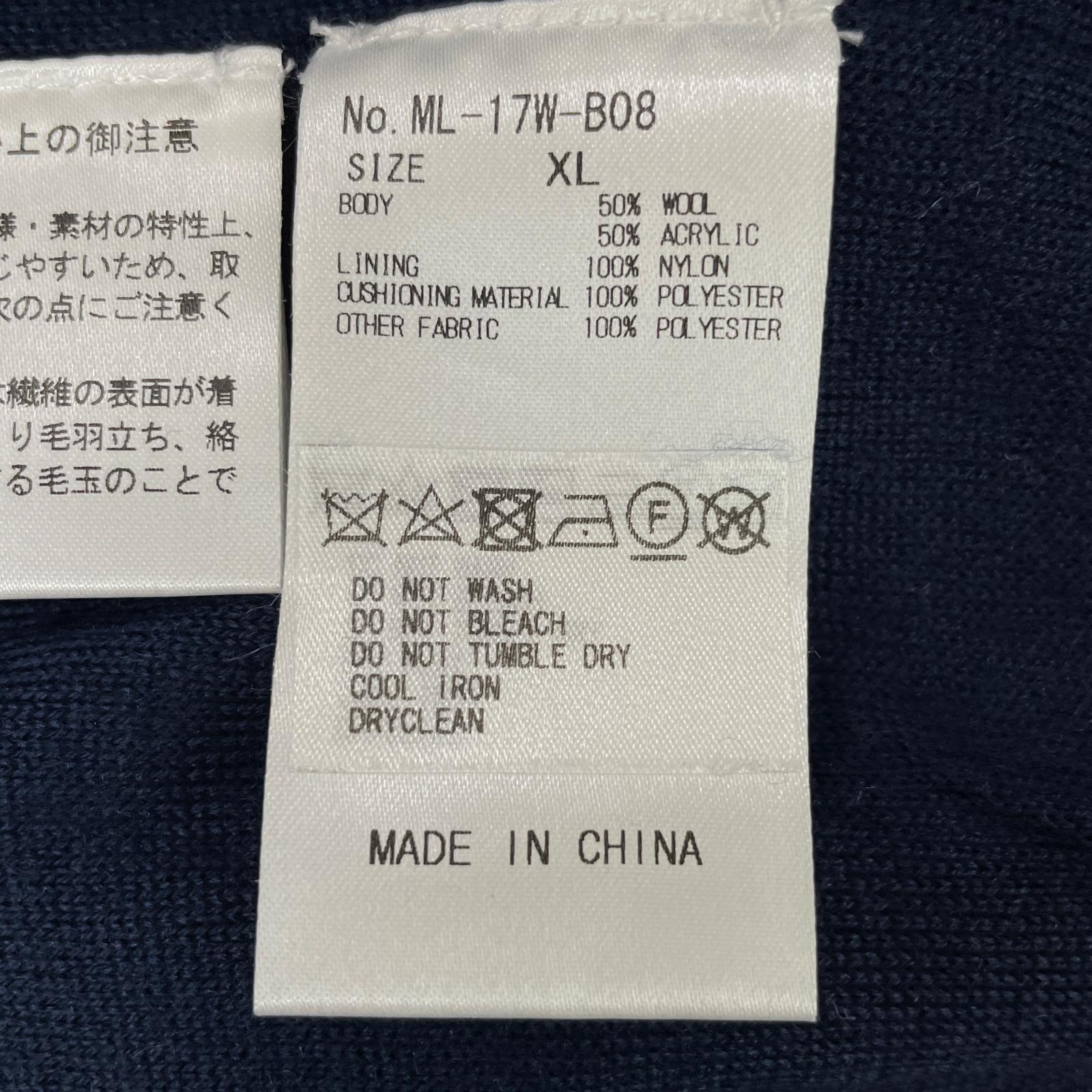 サイズ：46 MARK&amp;LONA マークアンドロナ  Vネックニットセーター ウール混  ネイビー系 [240101454833] ゴルフウェア メンズ ストスト MARK&LONA マークアンドロナ Vネックニットセーター ウール混