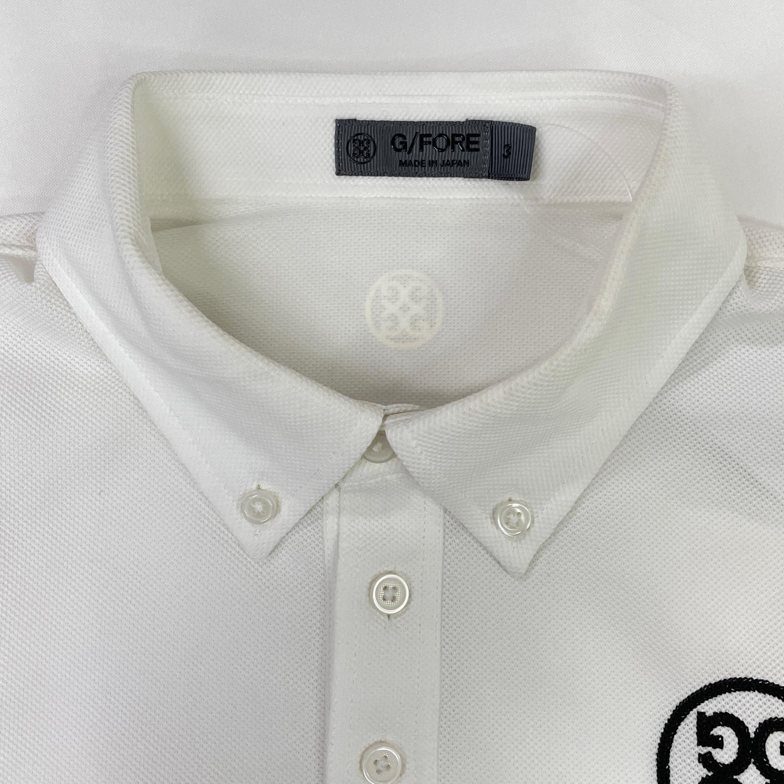 中古 メンズ ジーフォア G/FORE 長袖ポロシャツ 3(LL) 白