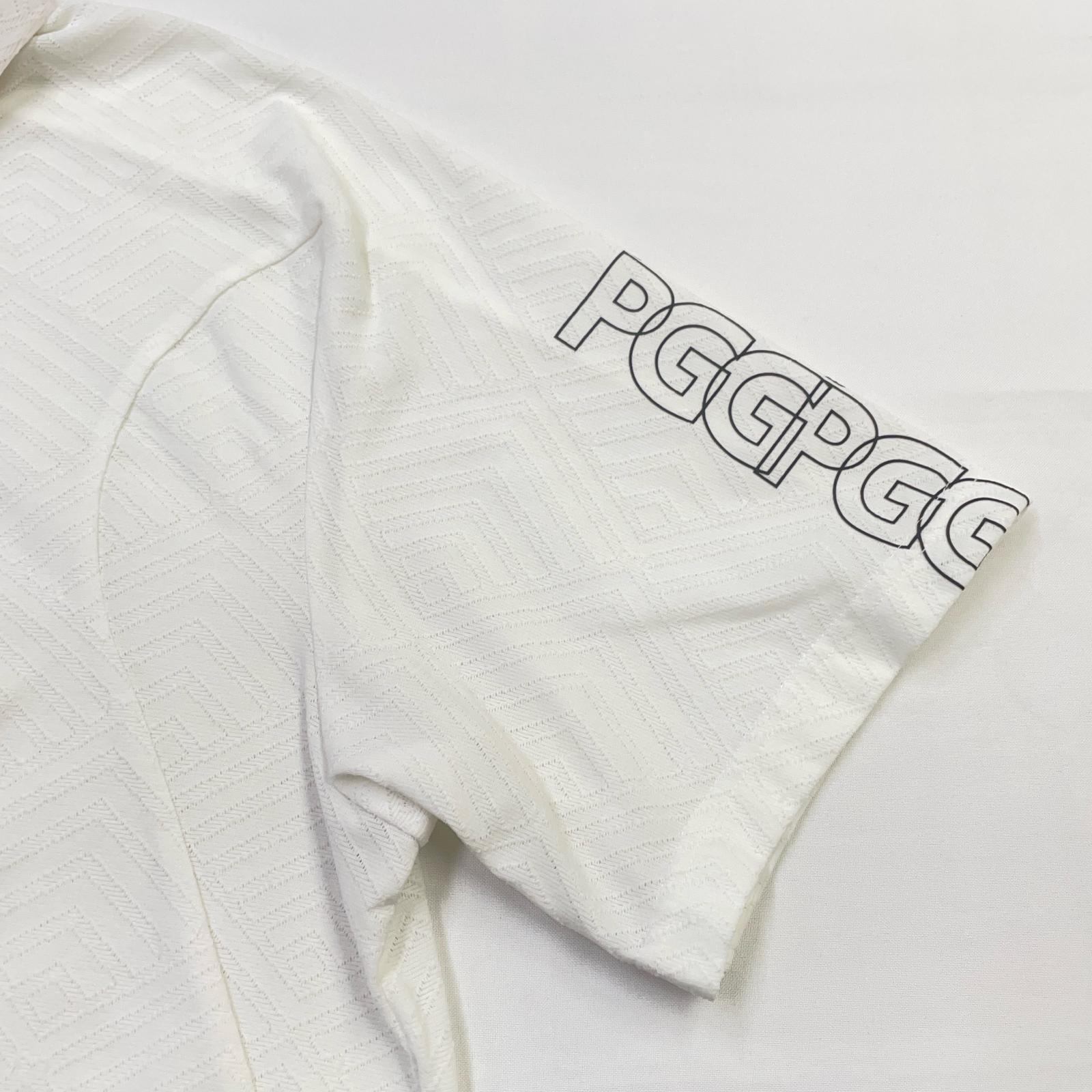 新品　PGG ピージージー　半袖モックネックシャツ　メンズ5 楽天市場】パーリーゲイツ モックシャツ（カラーネイビー