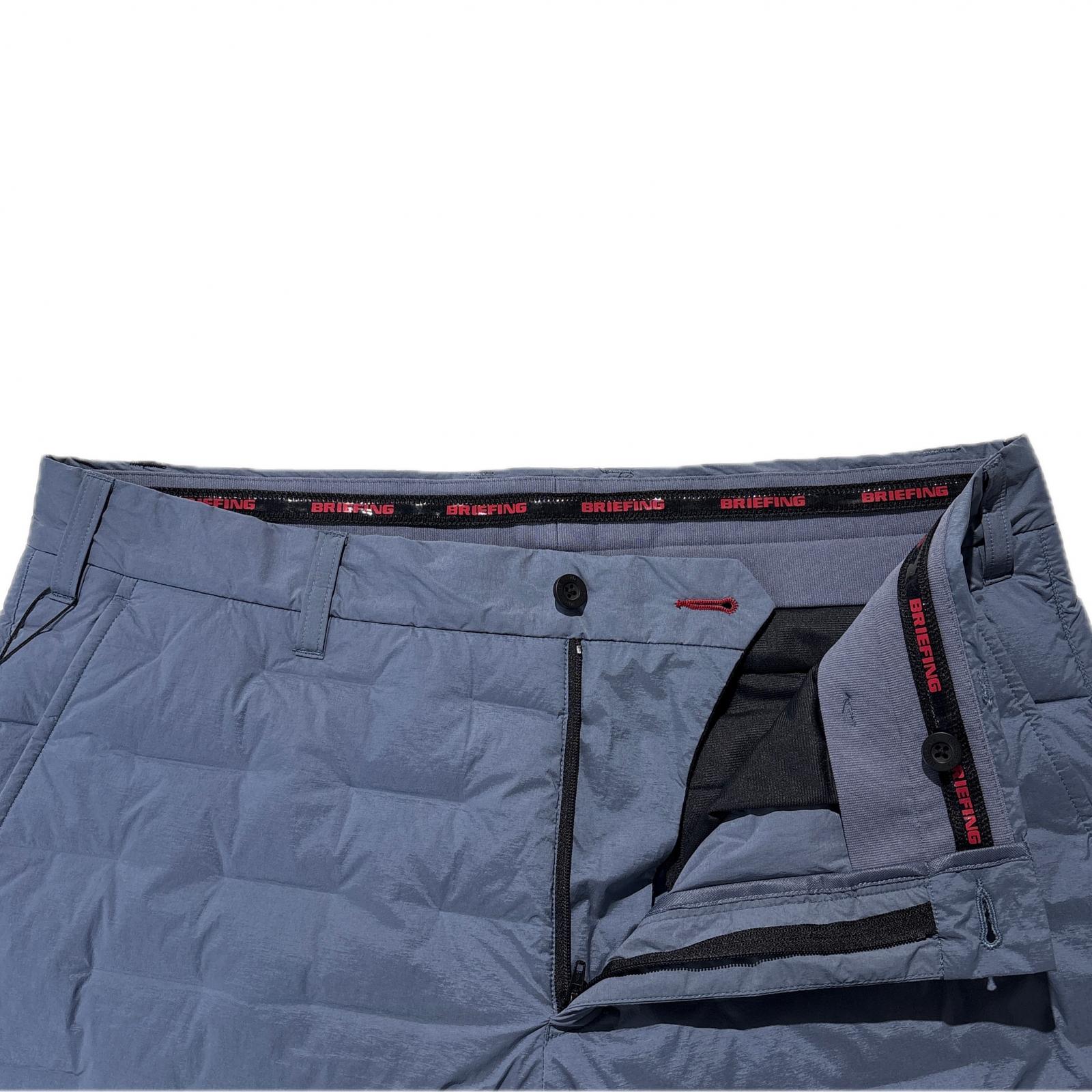 未使用品 メンズ ブリーフィング BRIEFING パンツ L グレー ダウン入り  