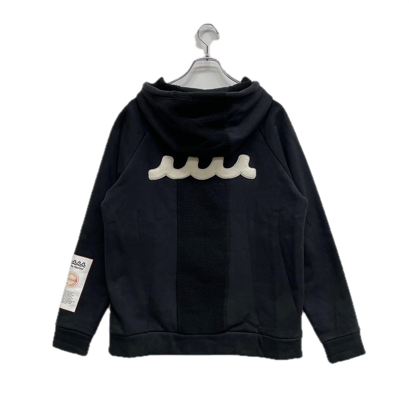 ムータマリン】人気ラバーロゴ×ボア生地 長袖ゴルフブルゾンパーカーM