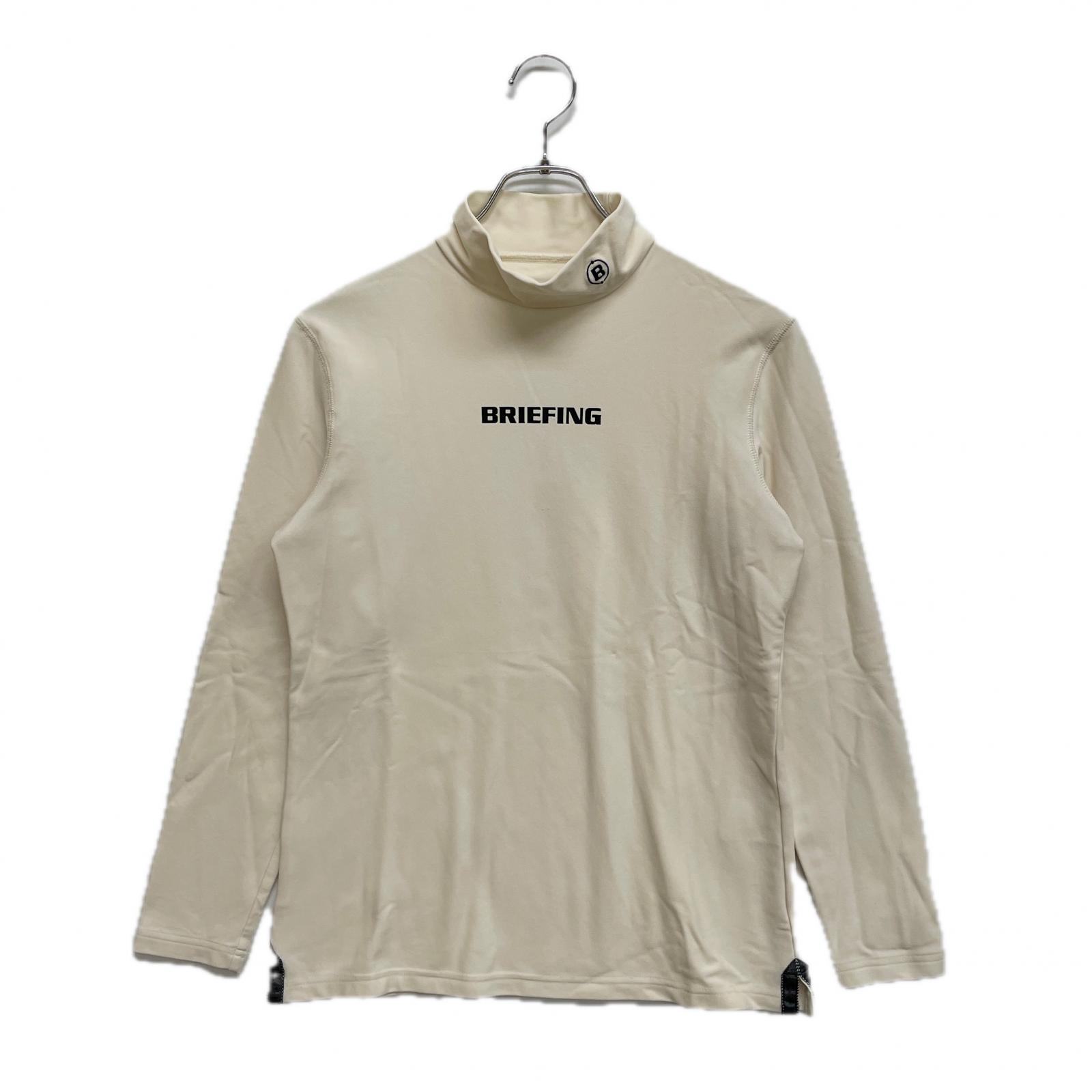 BRIEFING - coco 中古 ブリーフィング BRIEFING メンズ 長袖シャツ S 白 ホワイト ハーフジップ ストレッチ 中古 メンズ ブリーフィング BRIEFING 長袖シャツ S 白 ホワイト