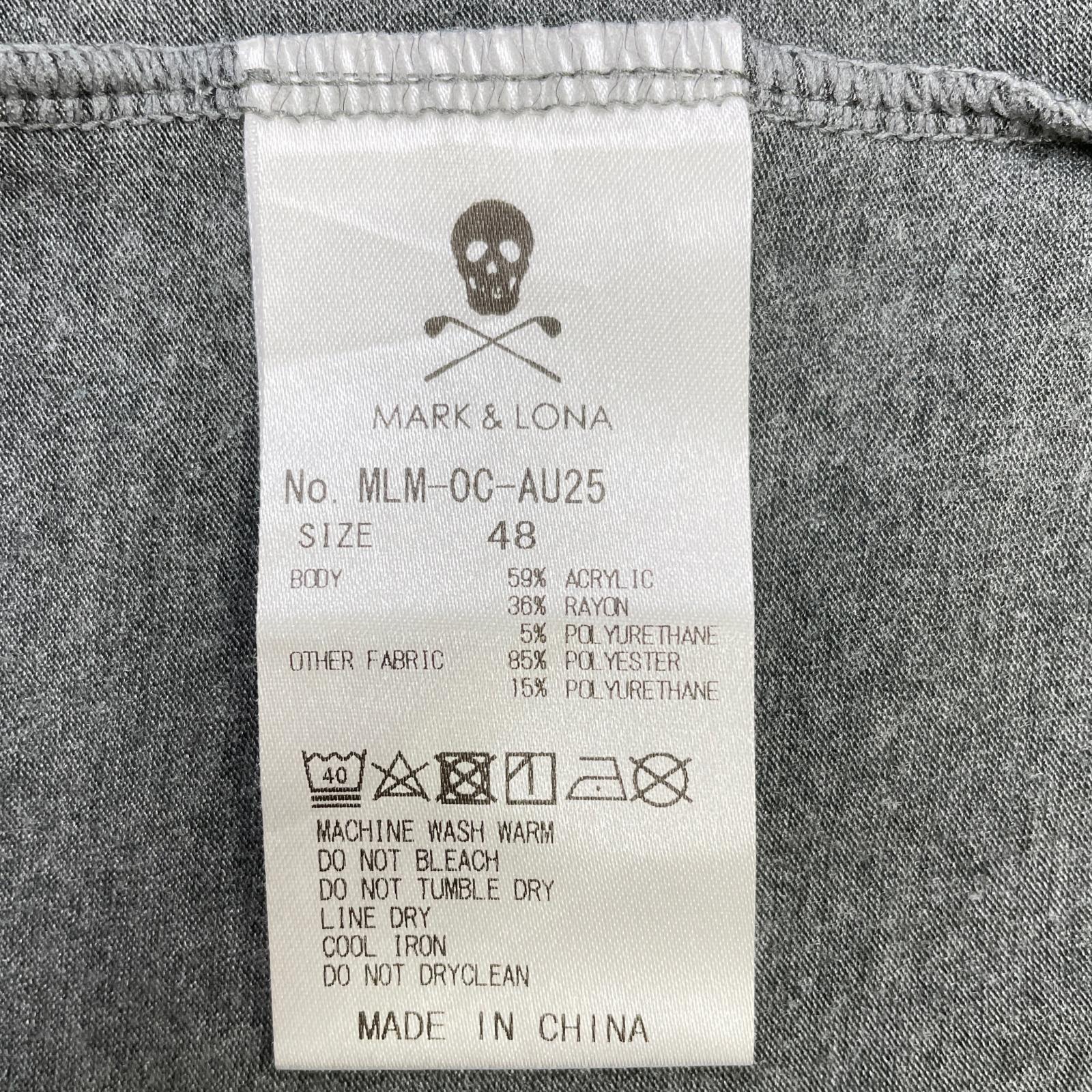 MARK&amp;LONA - coco 中古 マークアンドロナ MARK&amp;LONA メンズ セーター 48(L) 紺 ネイビー 長袖Vネック ニット MARK & LONA ネイビー Vネックセーター MARK&LONA - coco 中古