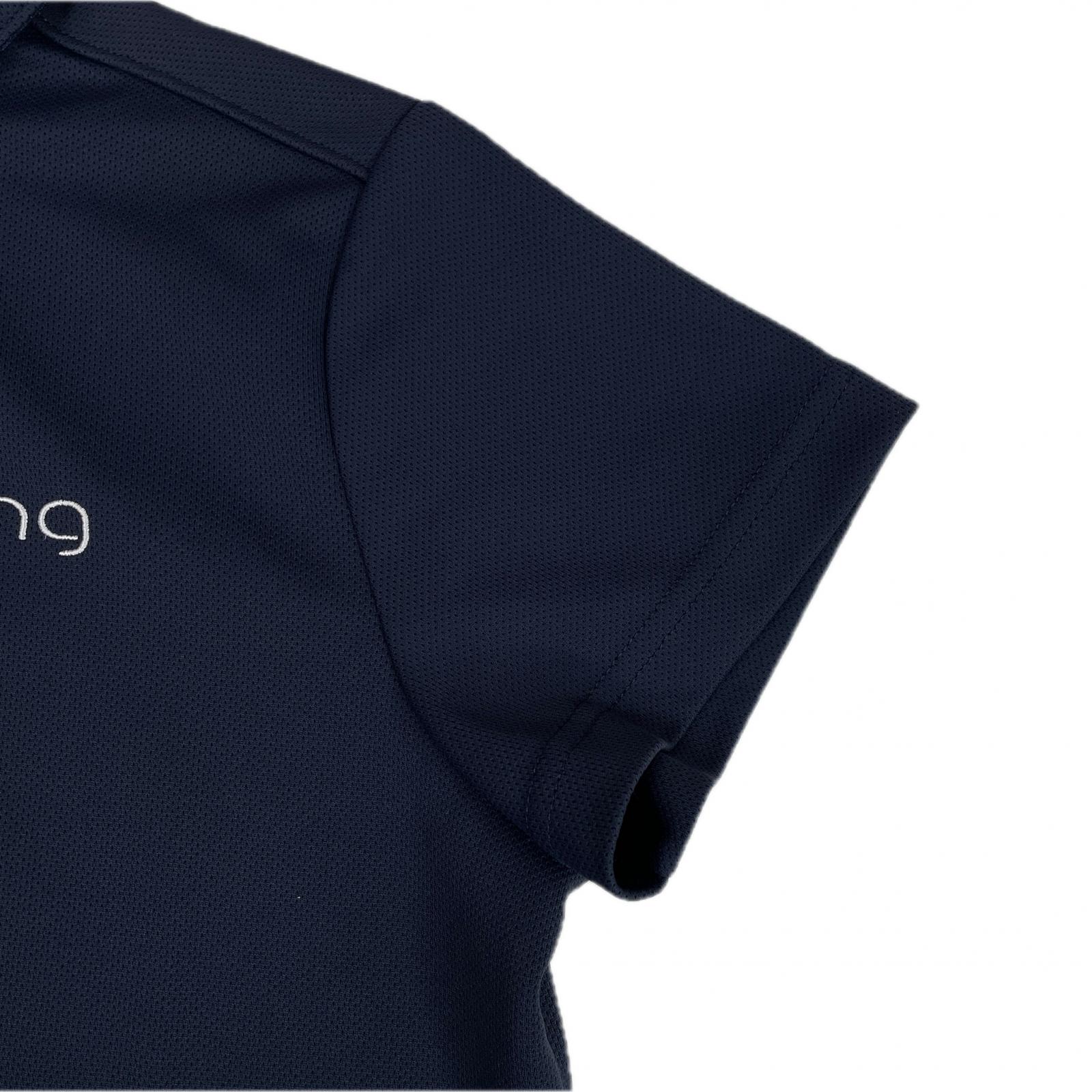 ○★新品未使用　PING（ピン） ロゴ ポロシャツ　S　ネイビー 中古 レディース ピン PING 半袖シャツ M 紺 ネイビー 半袖