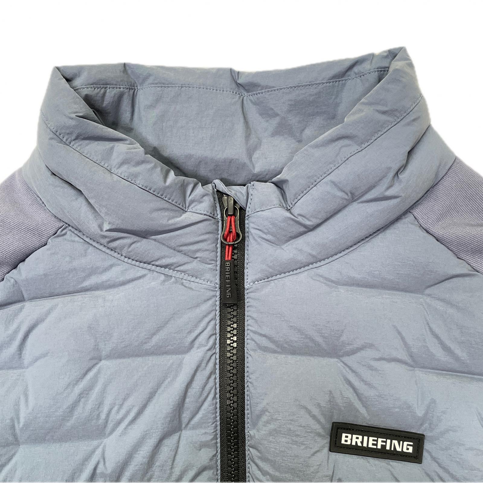 中古 メンズ ブリーフィング BRIEFING ダウンベスト XL グレー系