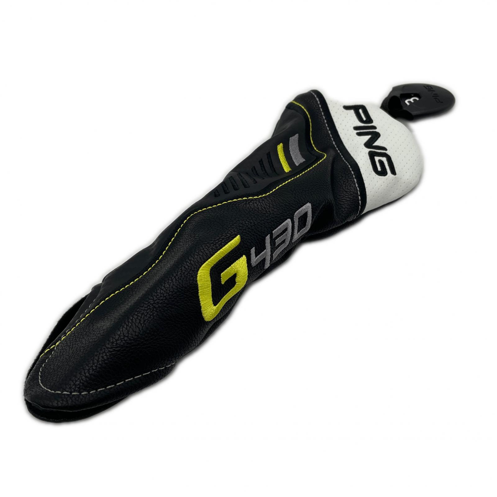 中古 ピン PING ヘッドカバー ブラック×ホワイト G430