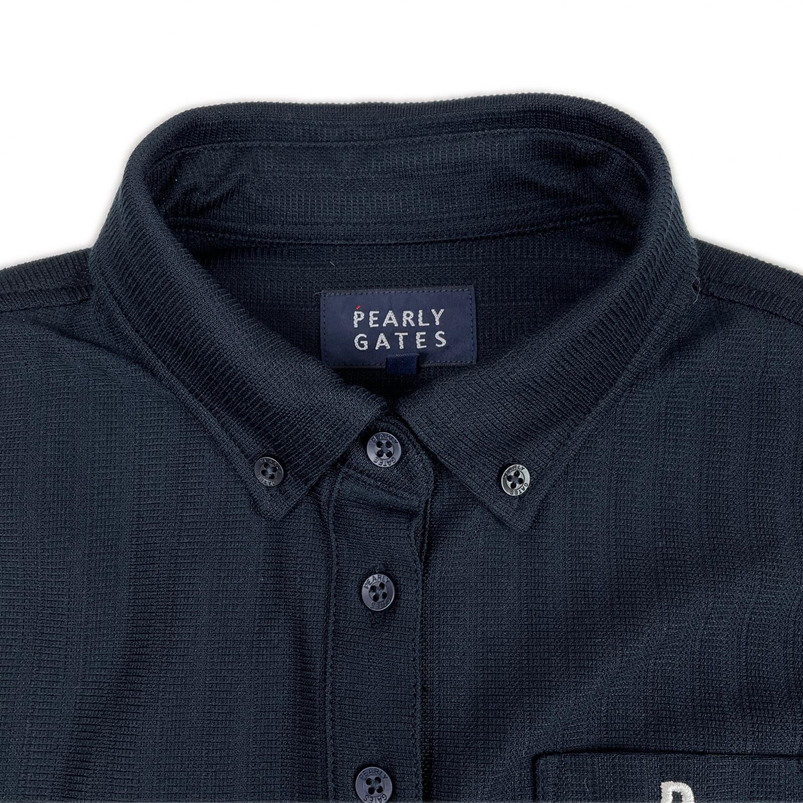 PEARLY GATES ネイビー長袖シャツ サイズ5 新品タグ付き PEARLY GATES ネイビー 長袖シャツ PEARLY GATES ネイビー長袖