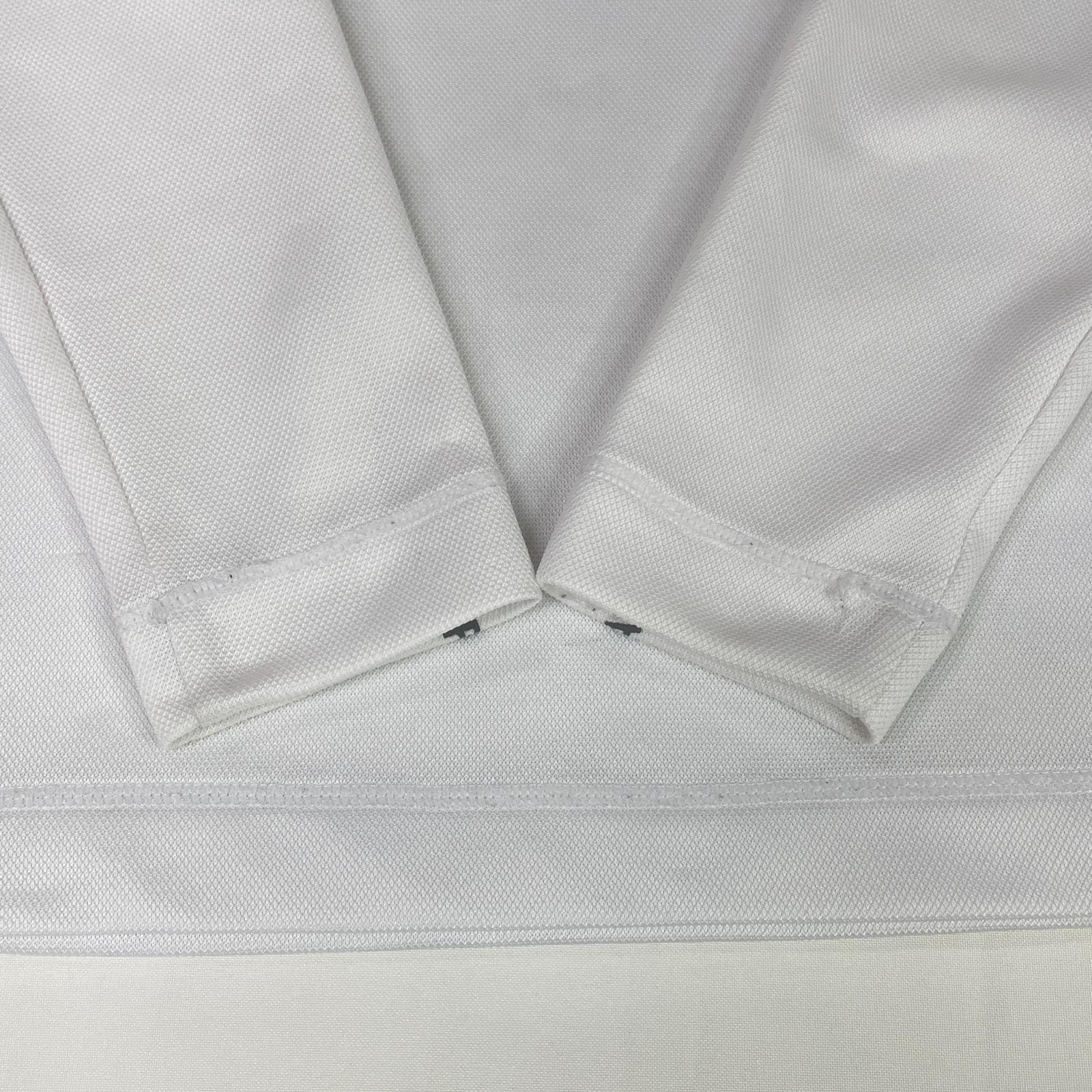 PEARLY GATES 長袖　モックネック　ホワイト　サイズ4 ゴルフ PG BODY】E/ベアカノコ長袖モックネックカットソー | PEARLY