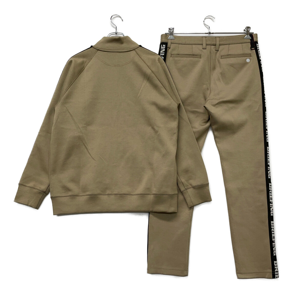 BRIEFING ブリーフィング　セットアップ　ダンボールニット　ゴルフ　メンズ 中古 メンズ ブリーフィング BRIEFING セットアップ L ベージュ