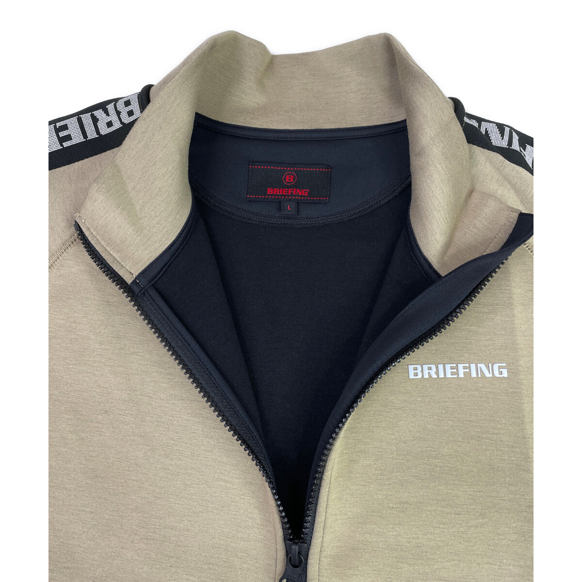 中古 メンズ ブリーフィング BRIEFING セットアップ L ベージュ