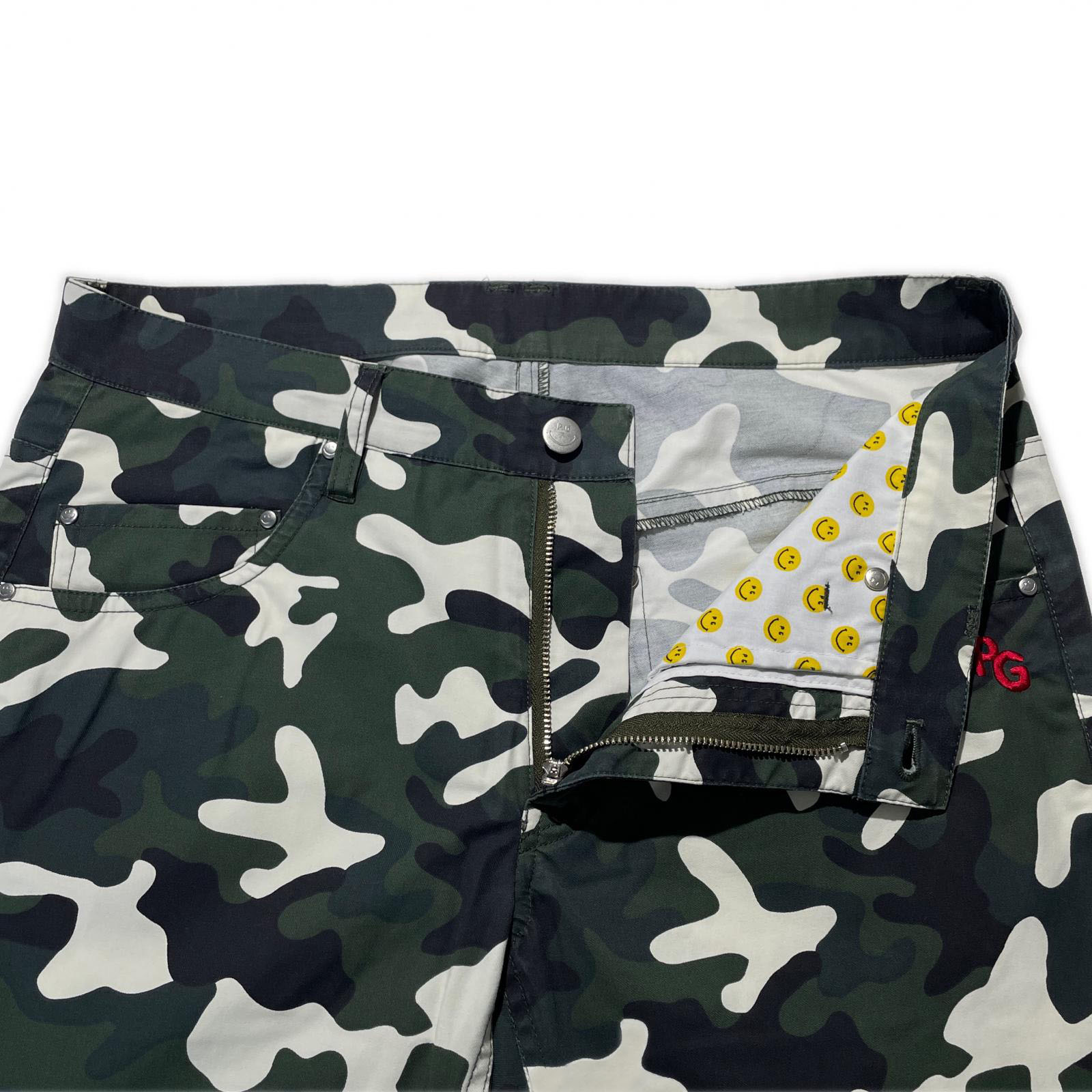 新品【パーリーゲイツ】パワフルストレッチ スマイルカモ柄 ロングパンツ 4(M) PEARLY GATES - 新品【パーリーゲイツ】パワフルストレッチ